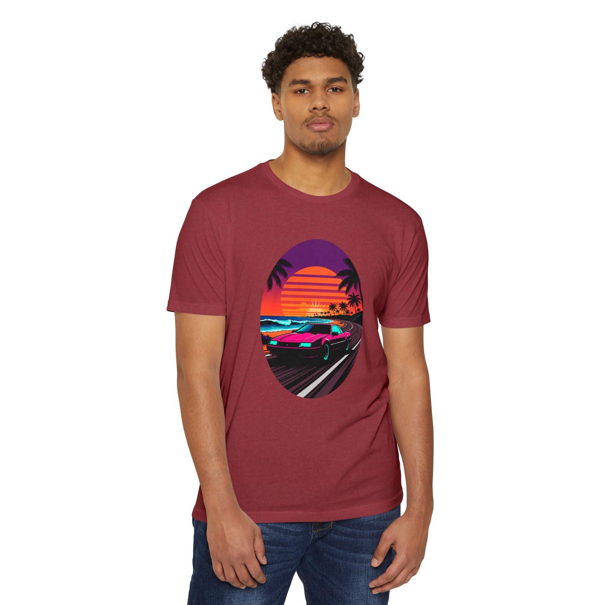 Retro Sunset Racer T-Shirt