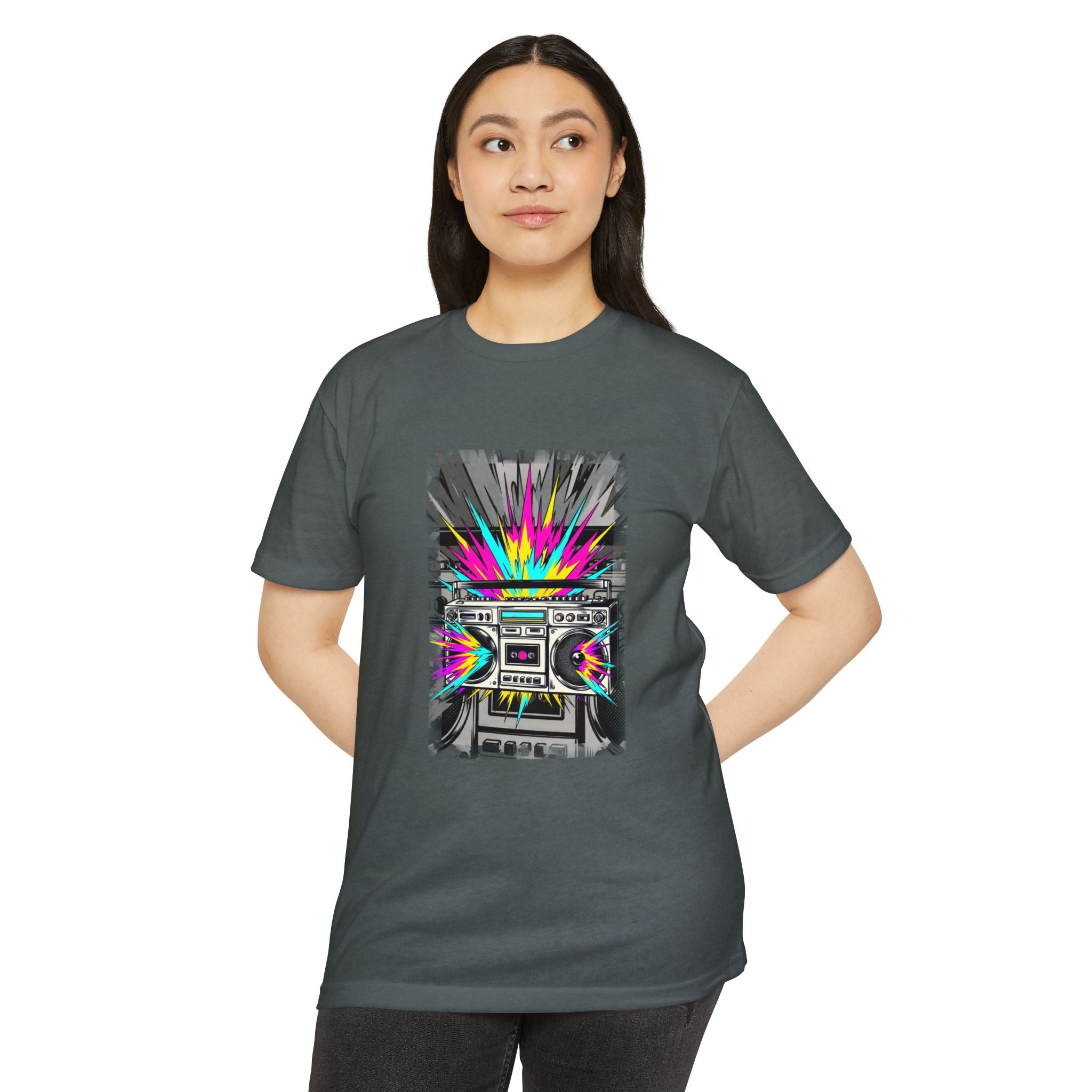 Retro Boombox Explosion T-Shirt