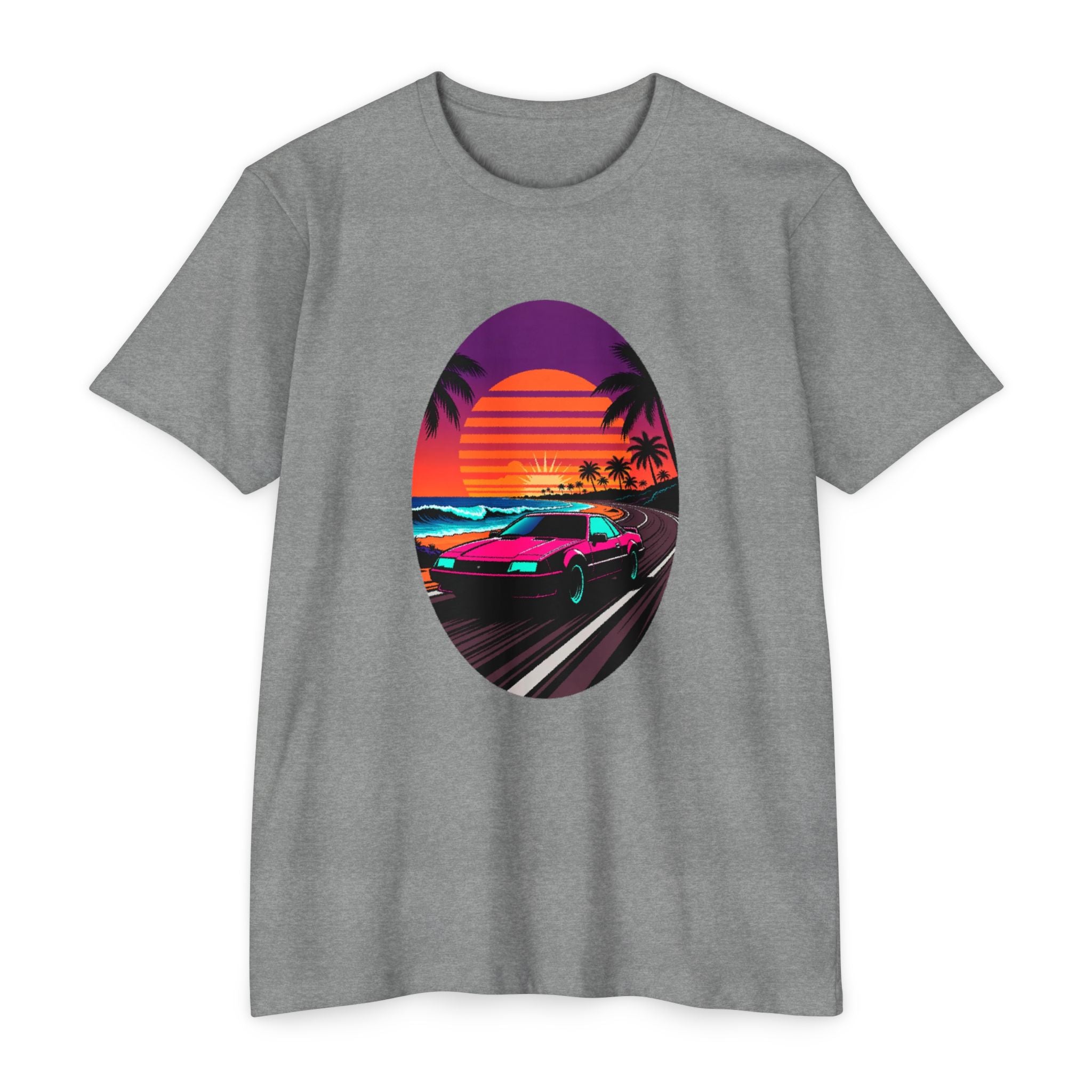Retro Sunset Racer T-Shirt
