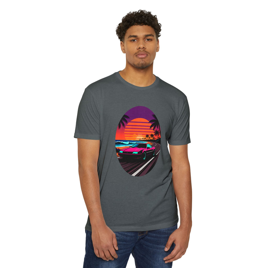 Retro Sunset Racer T-Shirt