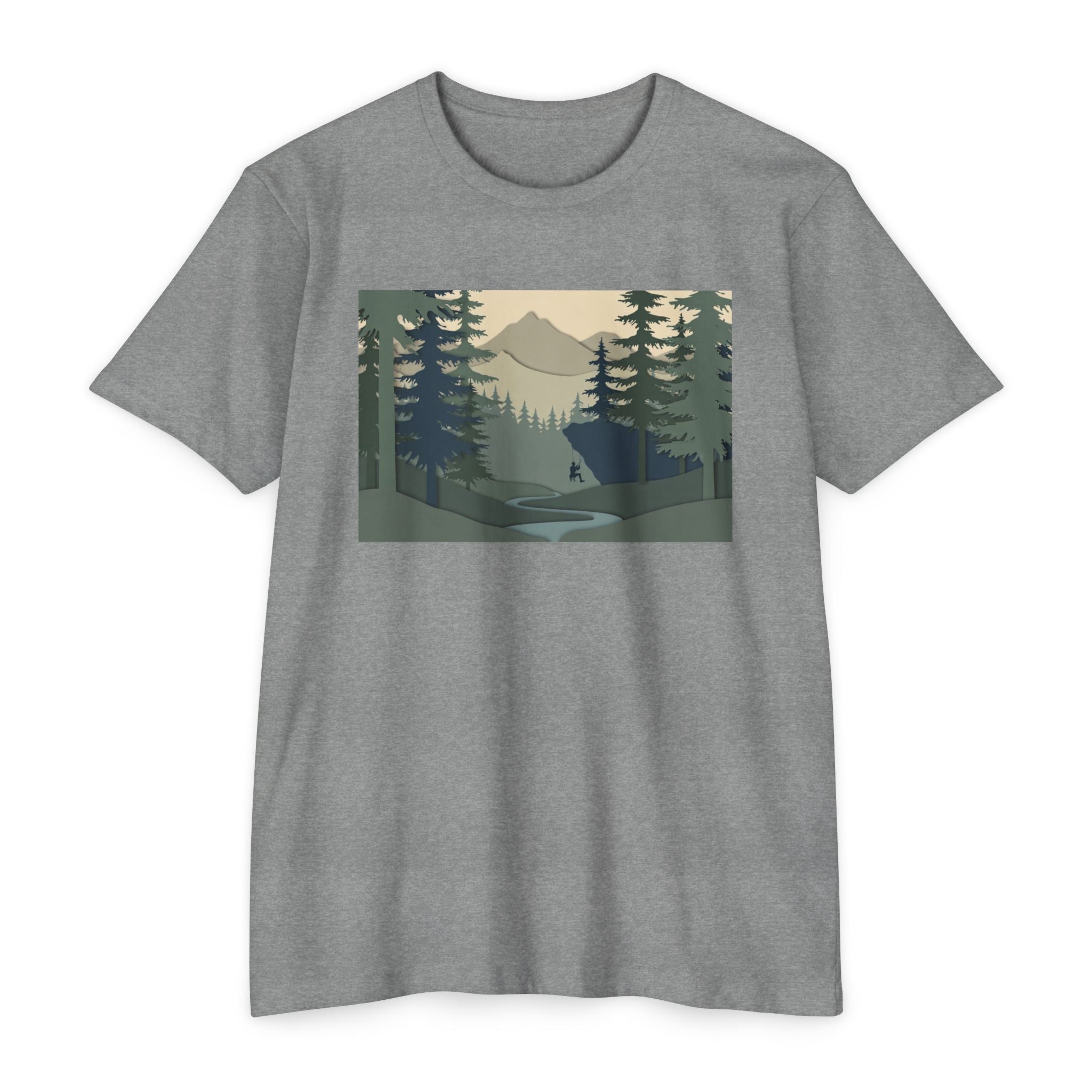 Nature Landscape T-Shirt — Forest Mountain Scenic Tee
