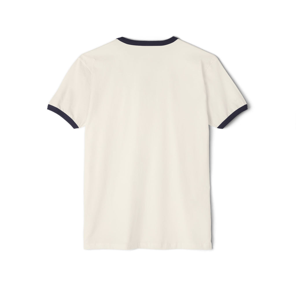 Alien Head Ringer Tee — Retro Green UFO Graphic T-Shirt