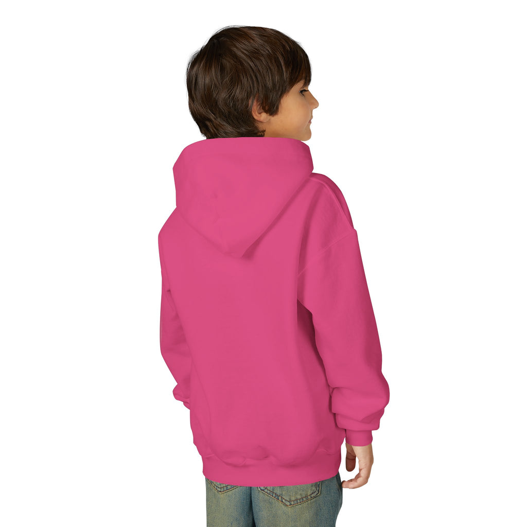Youth Alien Hoodie – Cute Waving Green Alien Kids Sweatshirt
