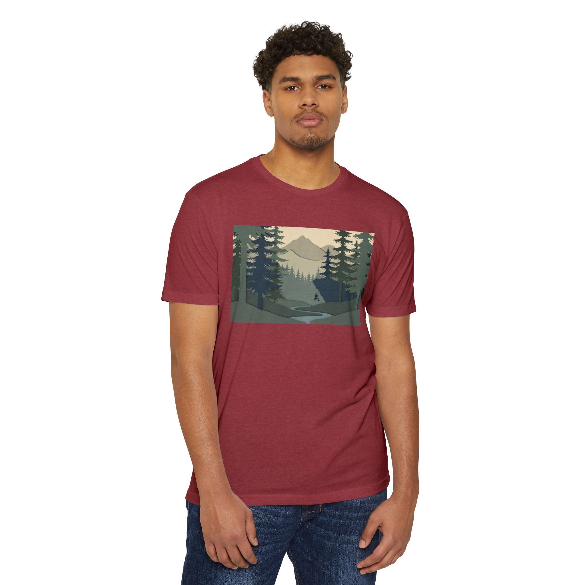 Nature Landscape T-Shirt — Forest Mountain Scenic Tee