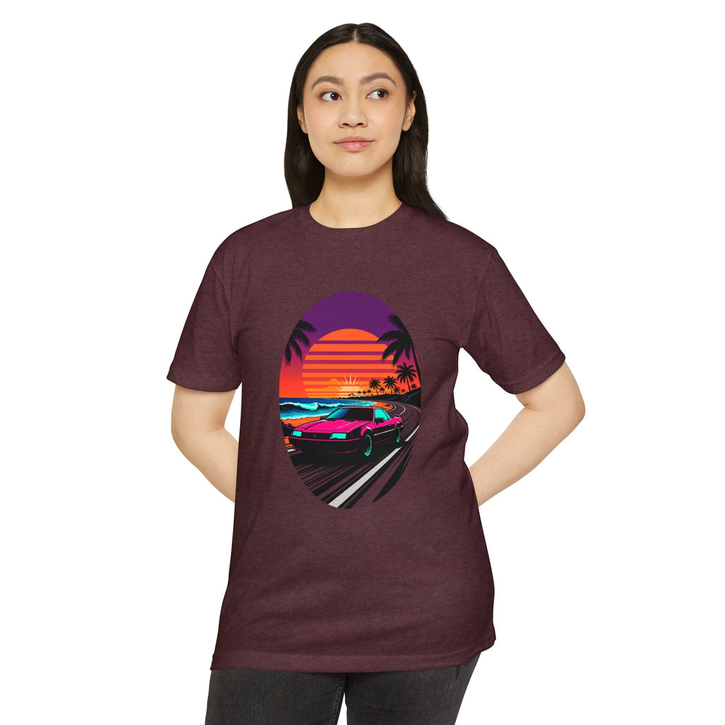 Retro Sunset Racer T-Shirt