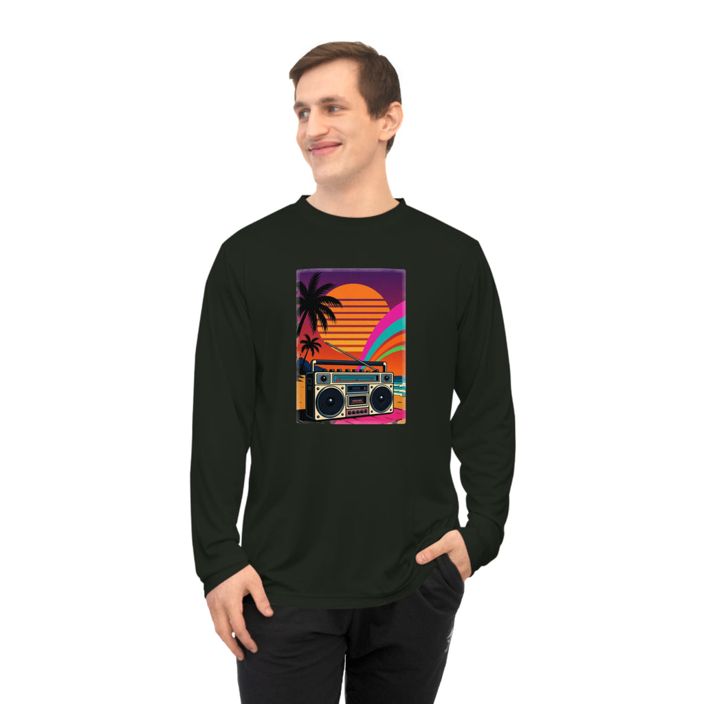 Retro Beach Boombox Long Sleeve