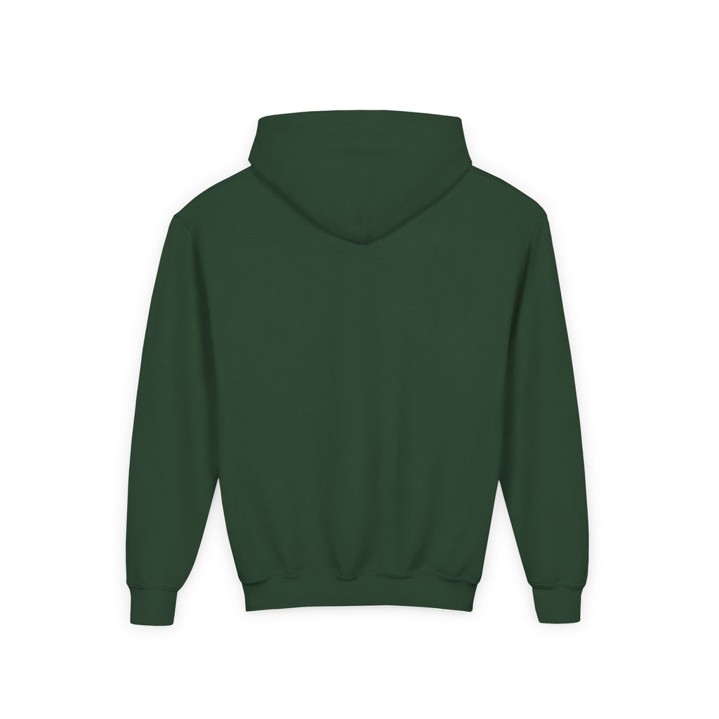 Youth Alien Hoodie – Cute Waving Green Alien Kids Sweatshirt