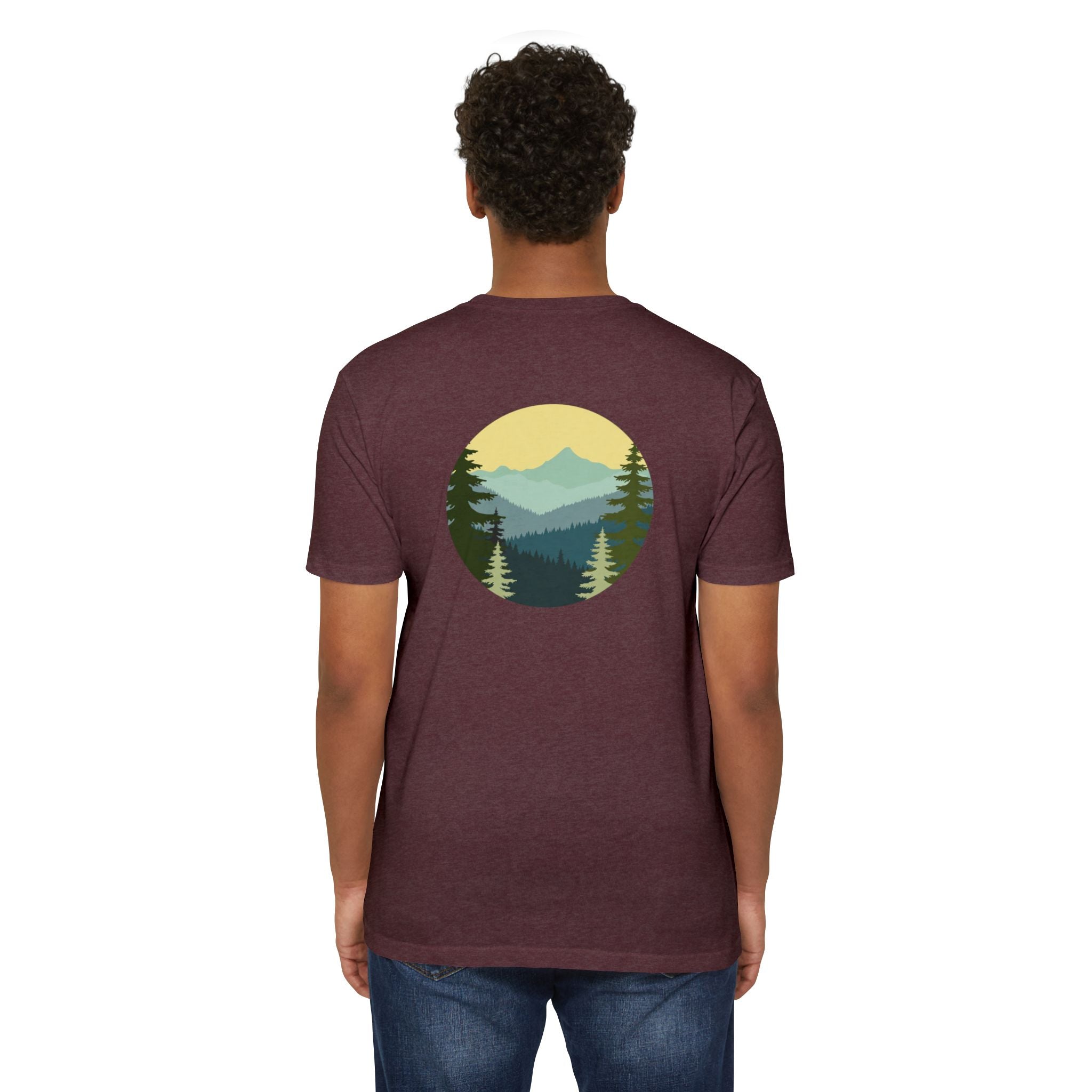 Pacific Northwest Retro Layered Mountains T-Shirt