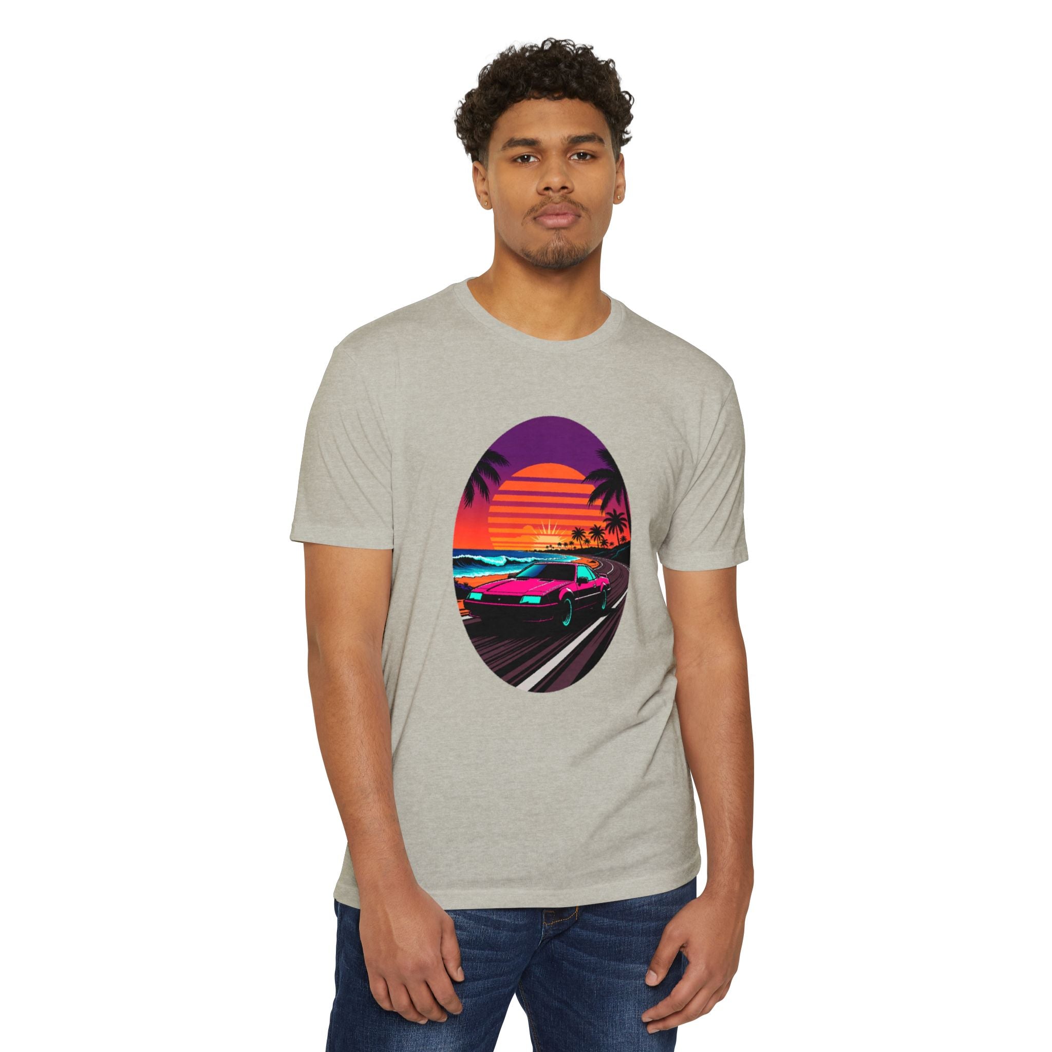 Retro Sunset Racer T-Shirt
