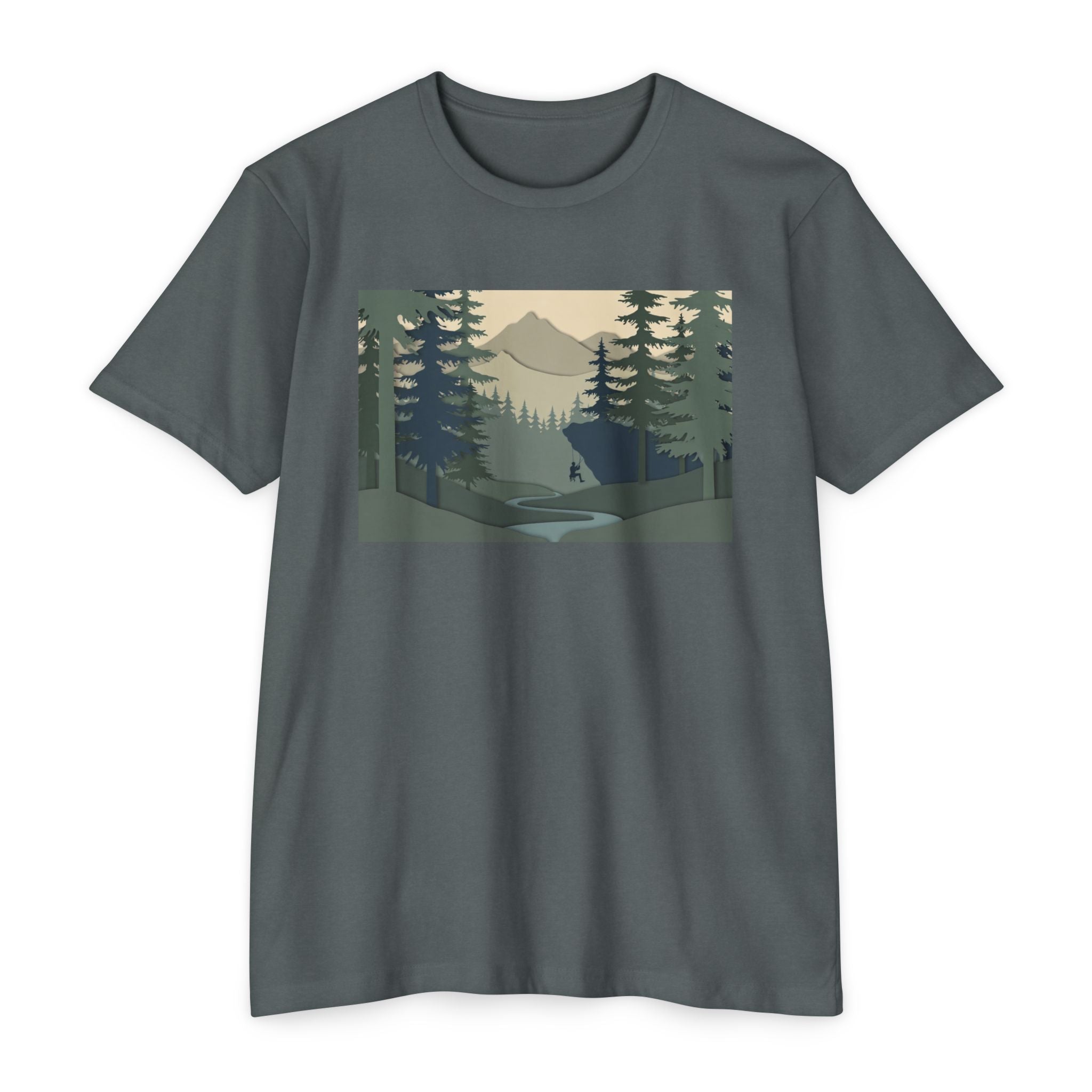 Nature Landscape T-Shirt — Forest Mountain Scenic Tee