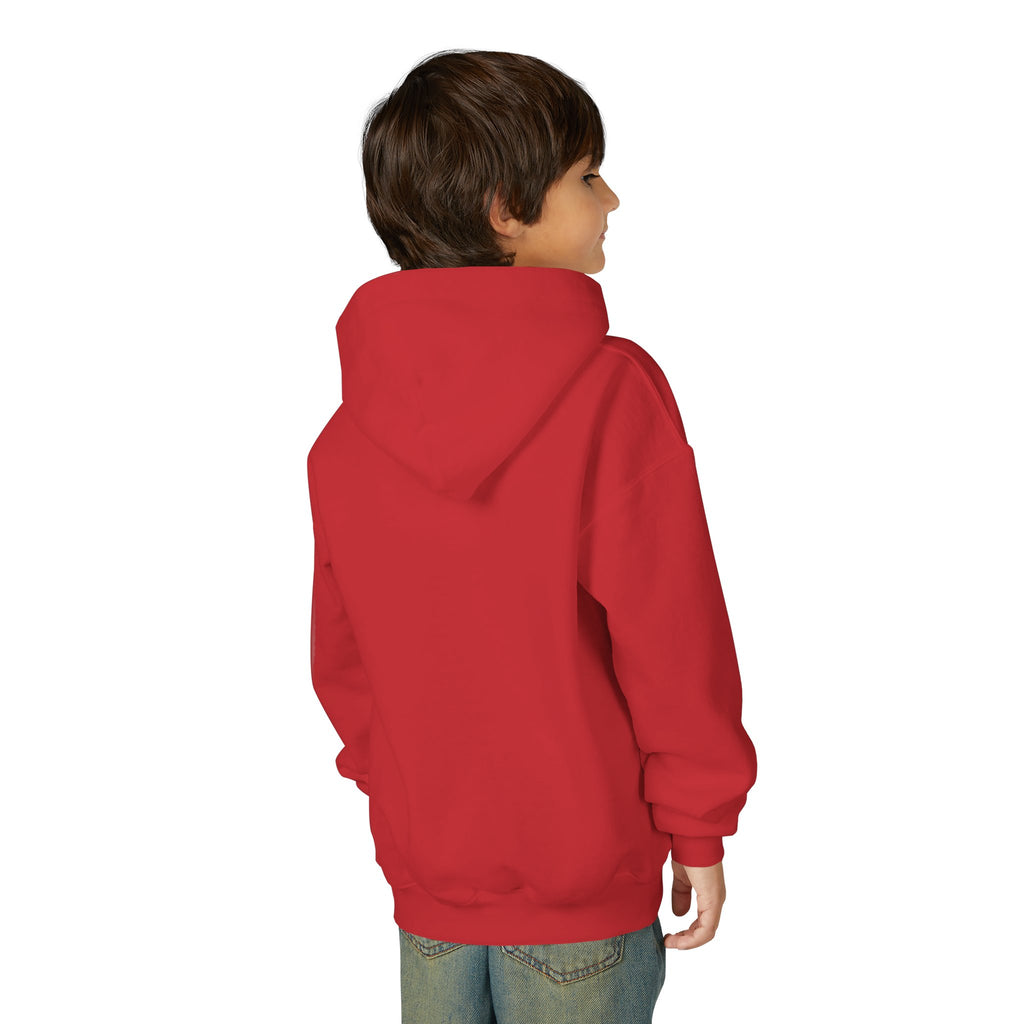 Youth Alien Hoodie – Cute Waving Green Alien Kids Sweatshirt