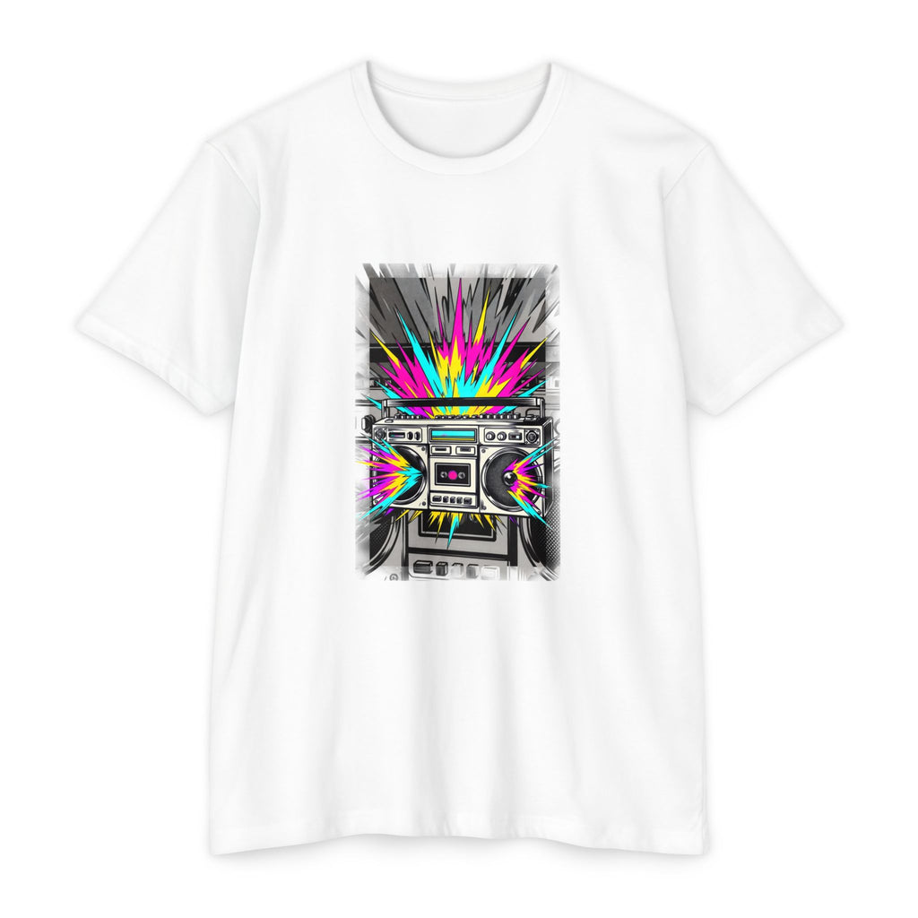 Retro Boombox Explosion T-Shirt