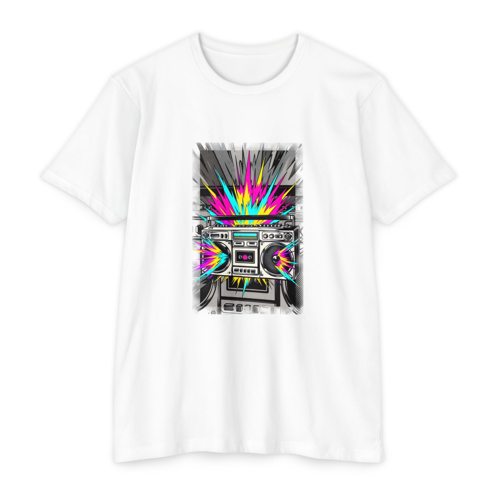 Retro Boombox Explosion T-Shirt