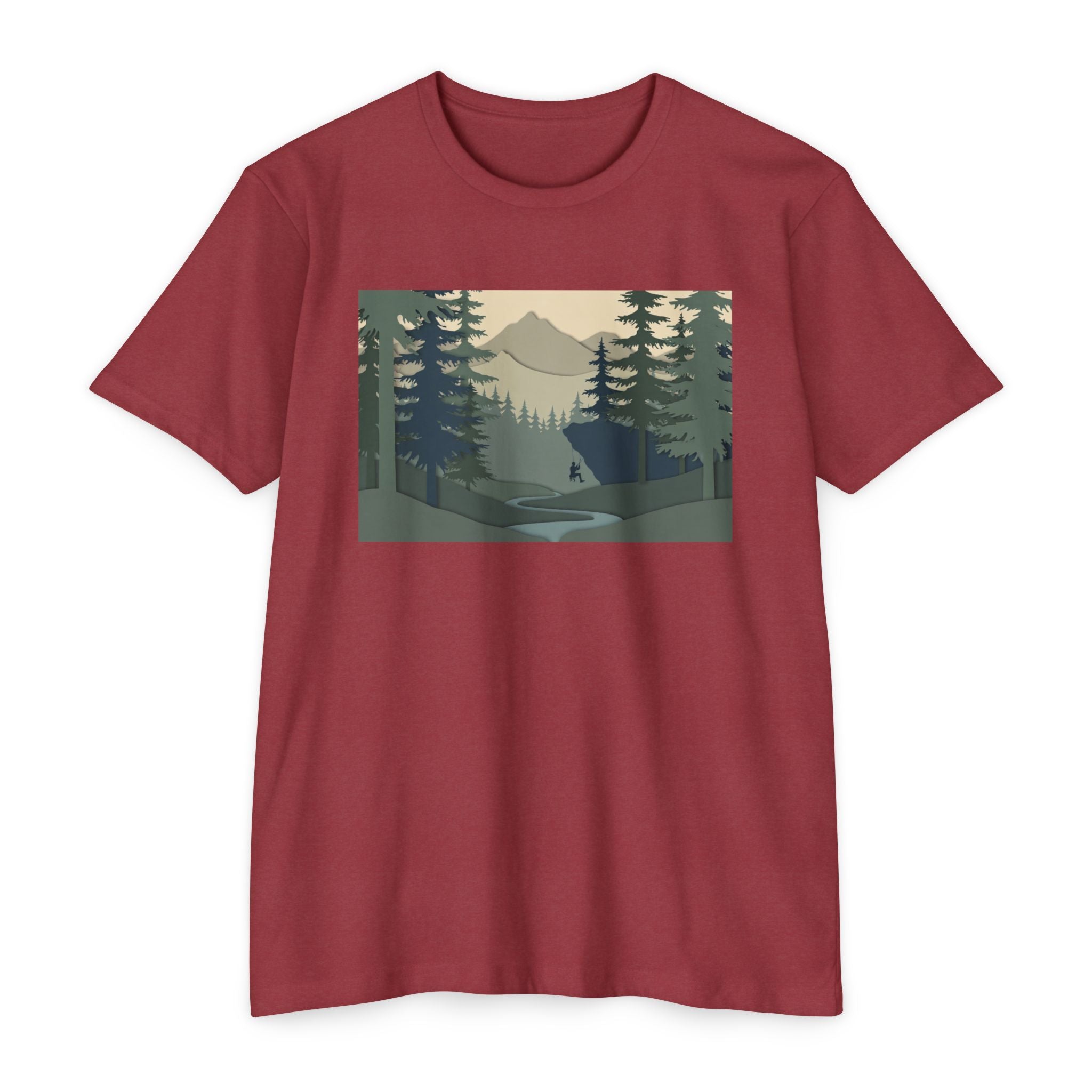 Nature Landscape T-Shirt — Forest Mountain Scenic Tee