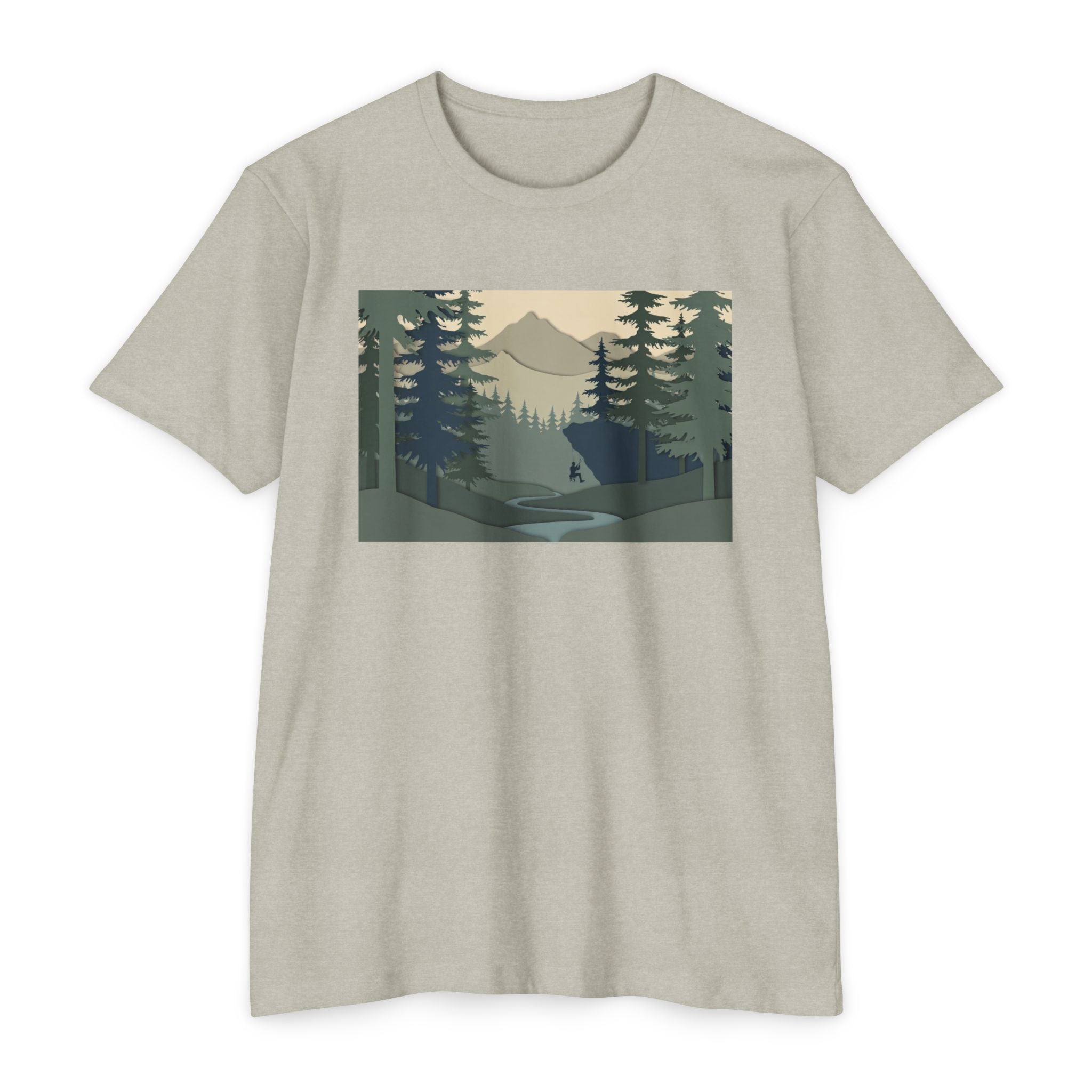 Nature Landscape T-Shirt — Forest Mountain Scenic Tee