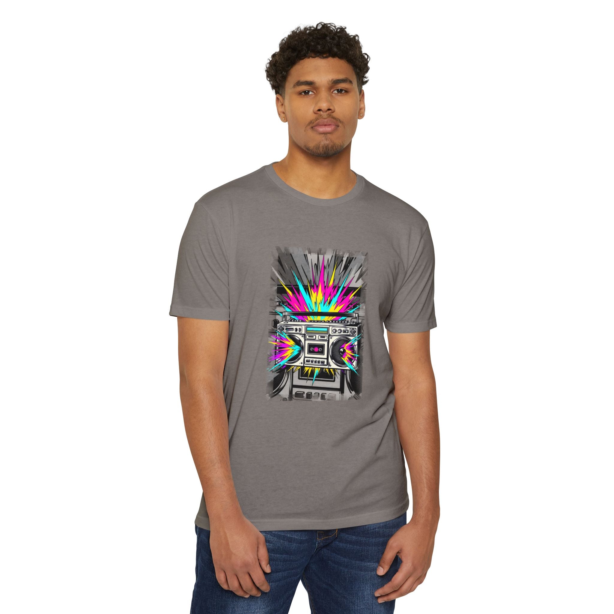 Retro Boombox Explosion T-Shirt