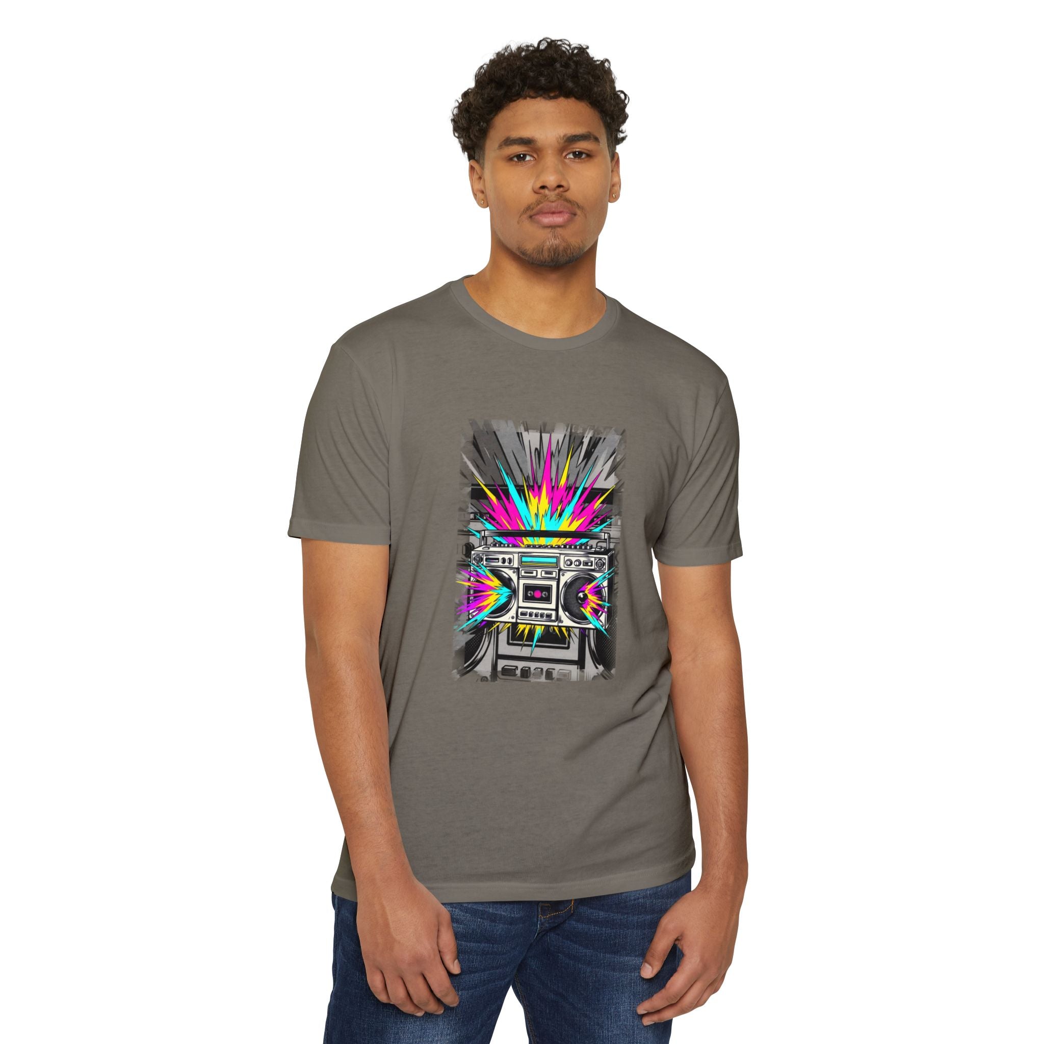 Retro Boombox Explosion T-Shirt