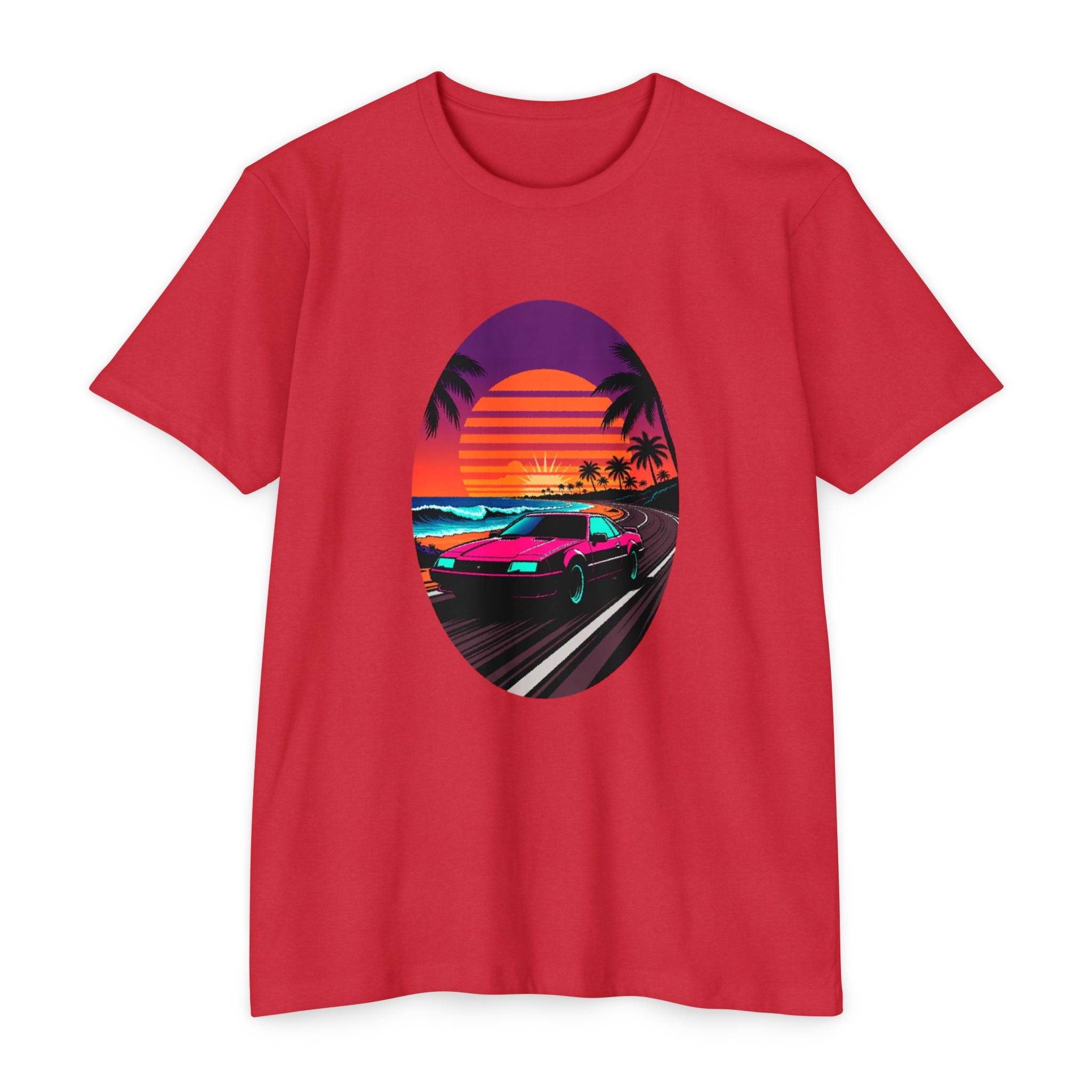 Retro Sunset Racer T-Shirt