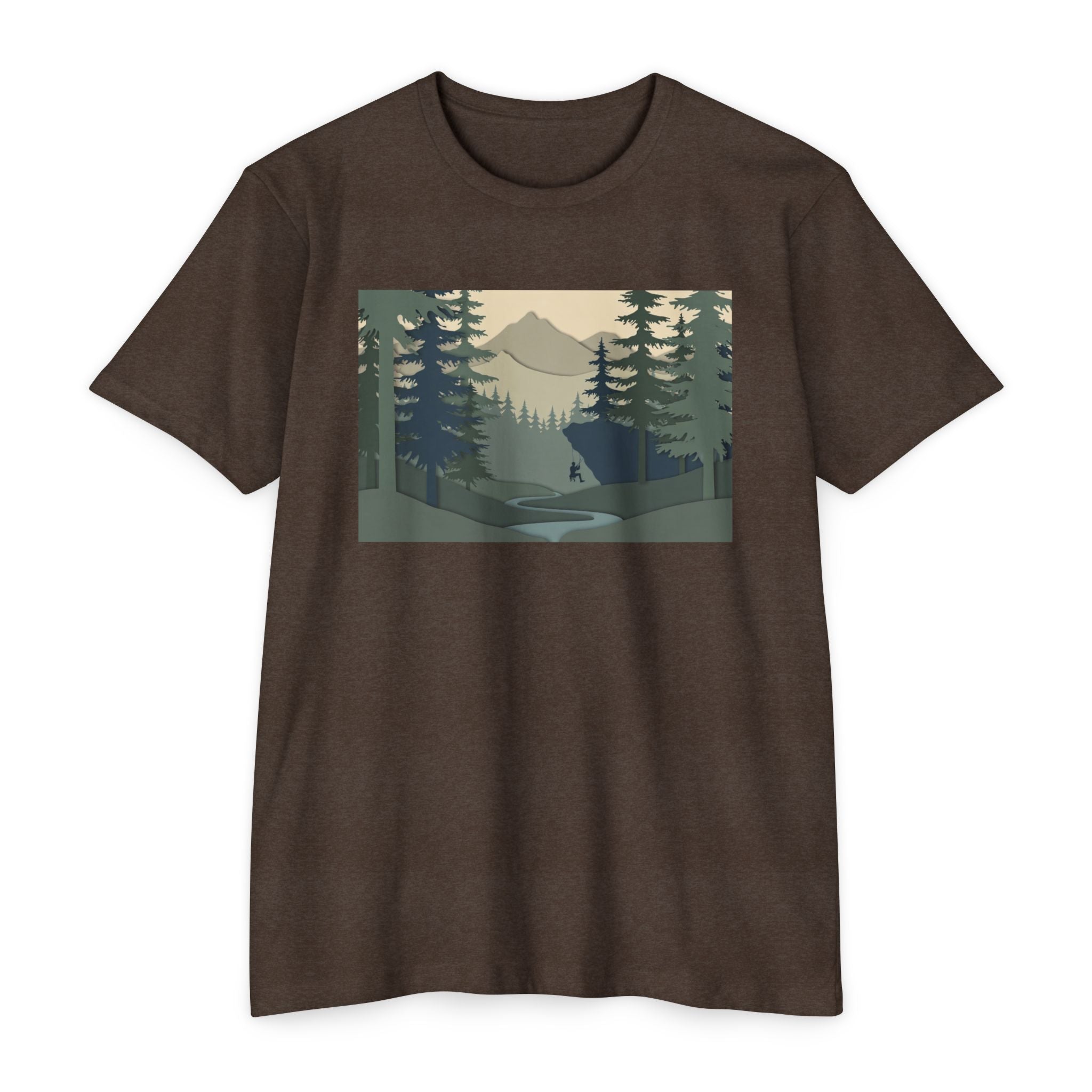 Nature Landscape T-Shirt — Forest Mountain Scenic Tee