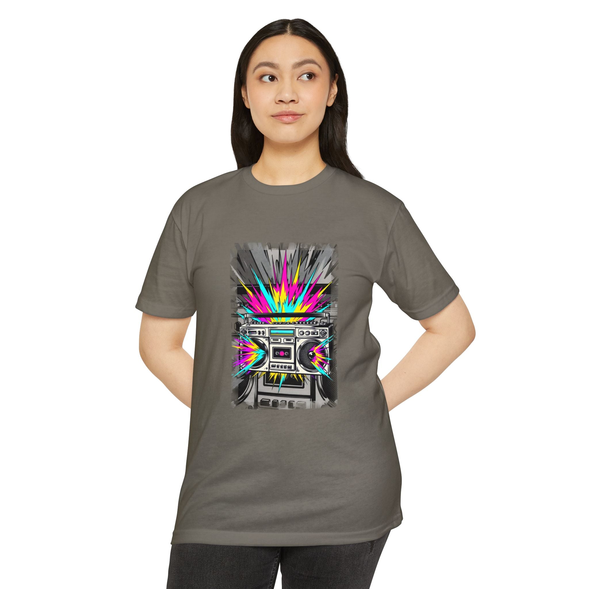 Retro Boombox Explosion T-Shirt