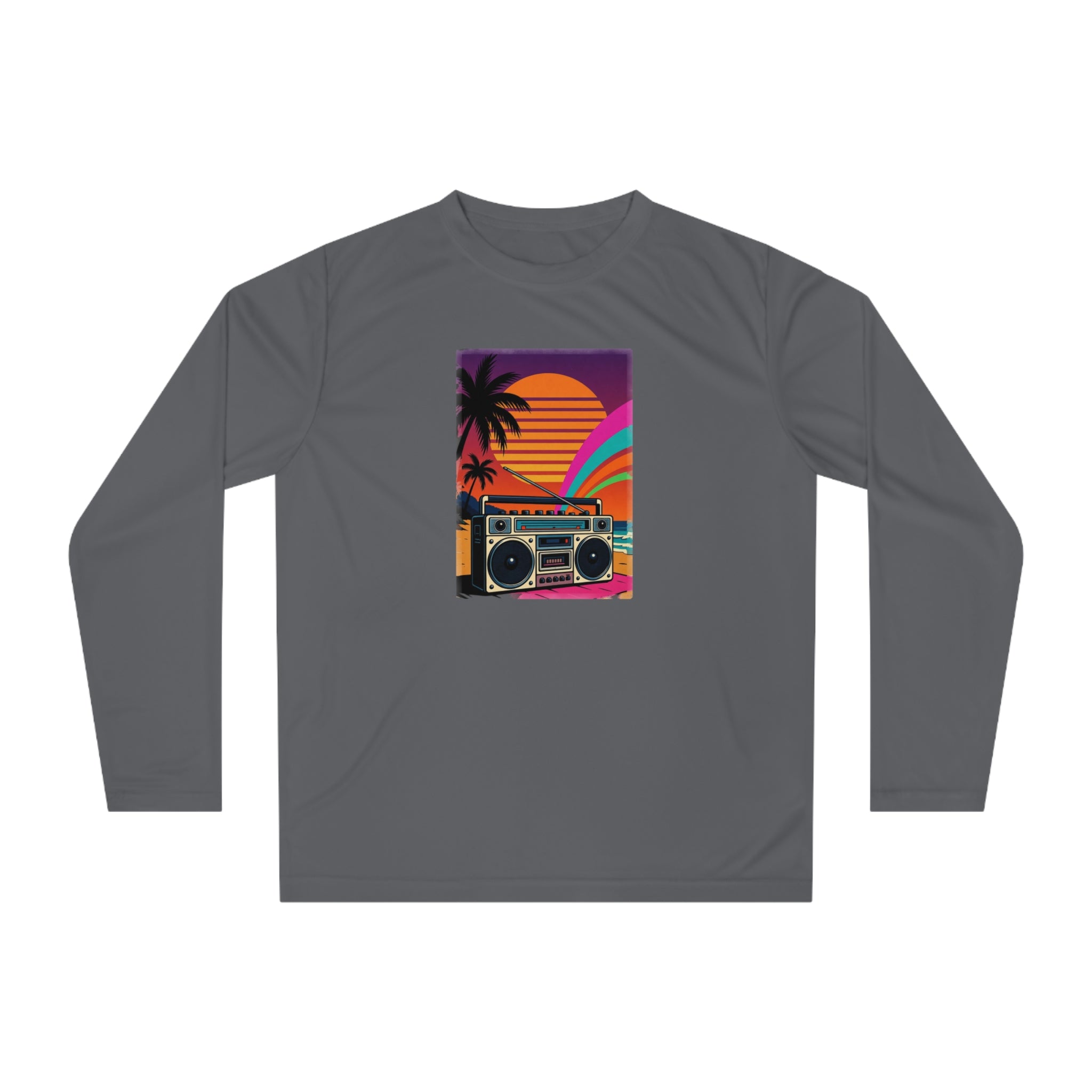 Retro Beach Boombox Long Sleeve