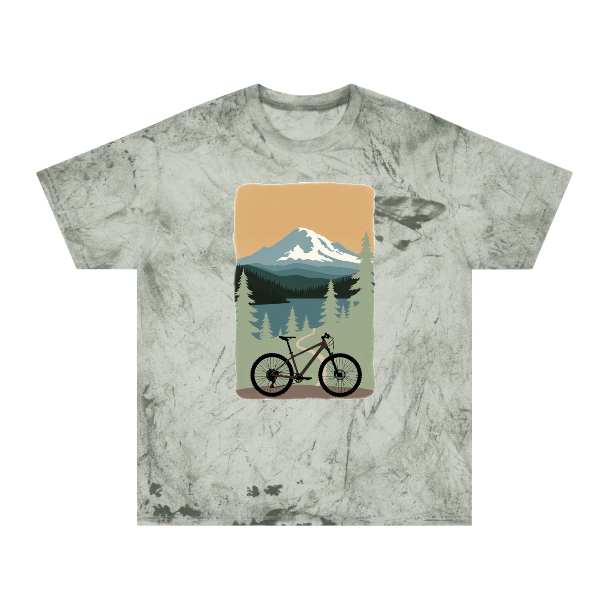 Tie-Dye Retro Mountain T-Shirt — Color Blast Outdoor Vibe