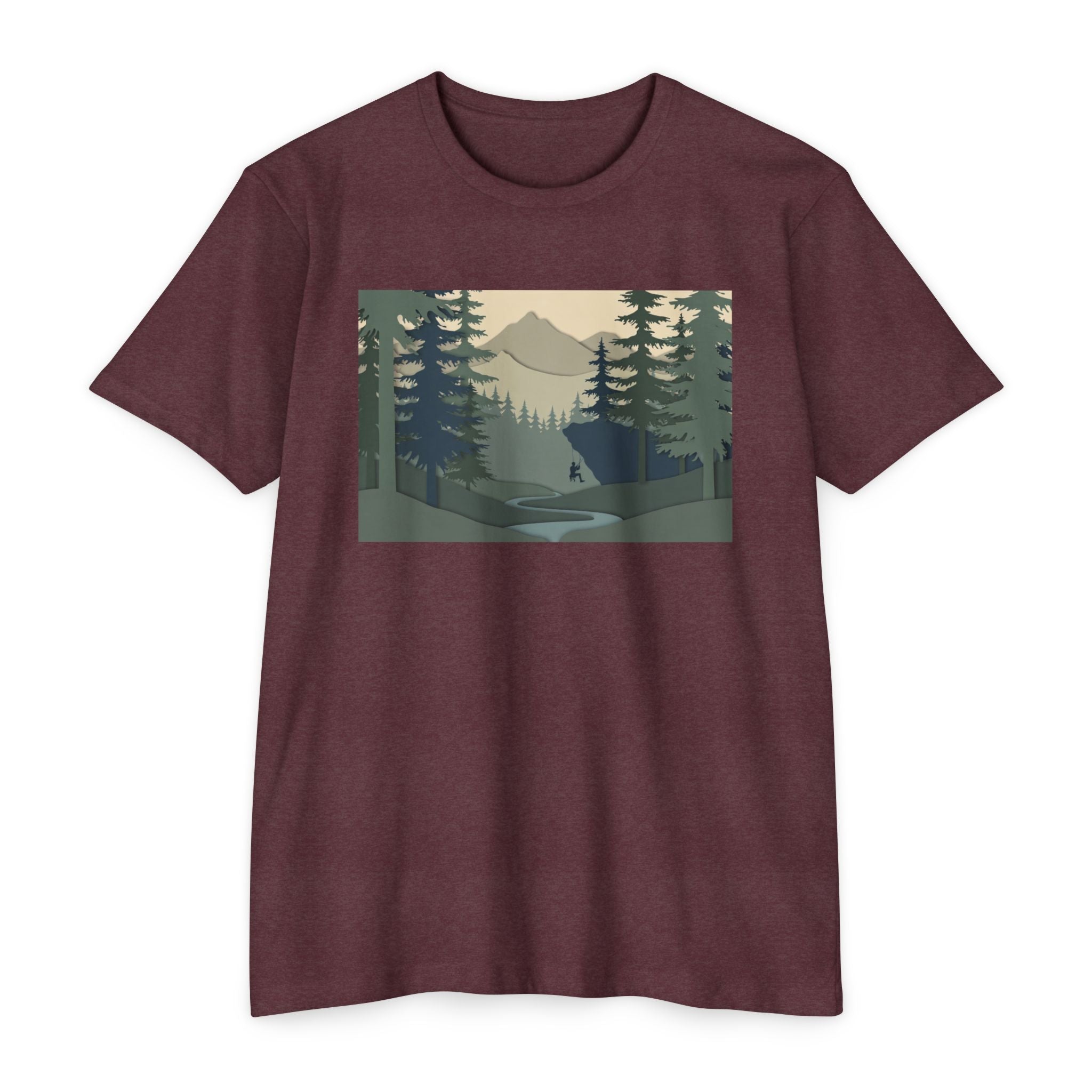 Nature Landscape T-Shirt — Forest Mountain Scenic Tee
