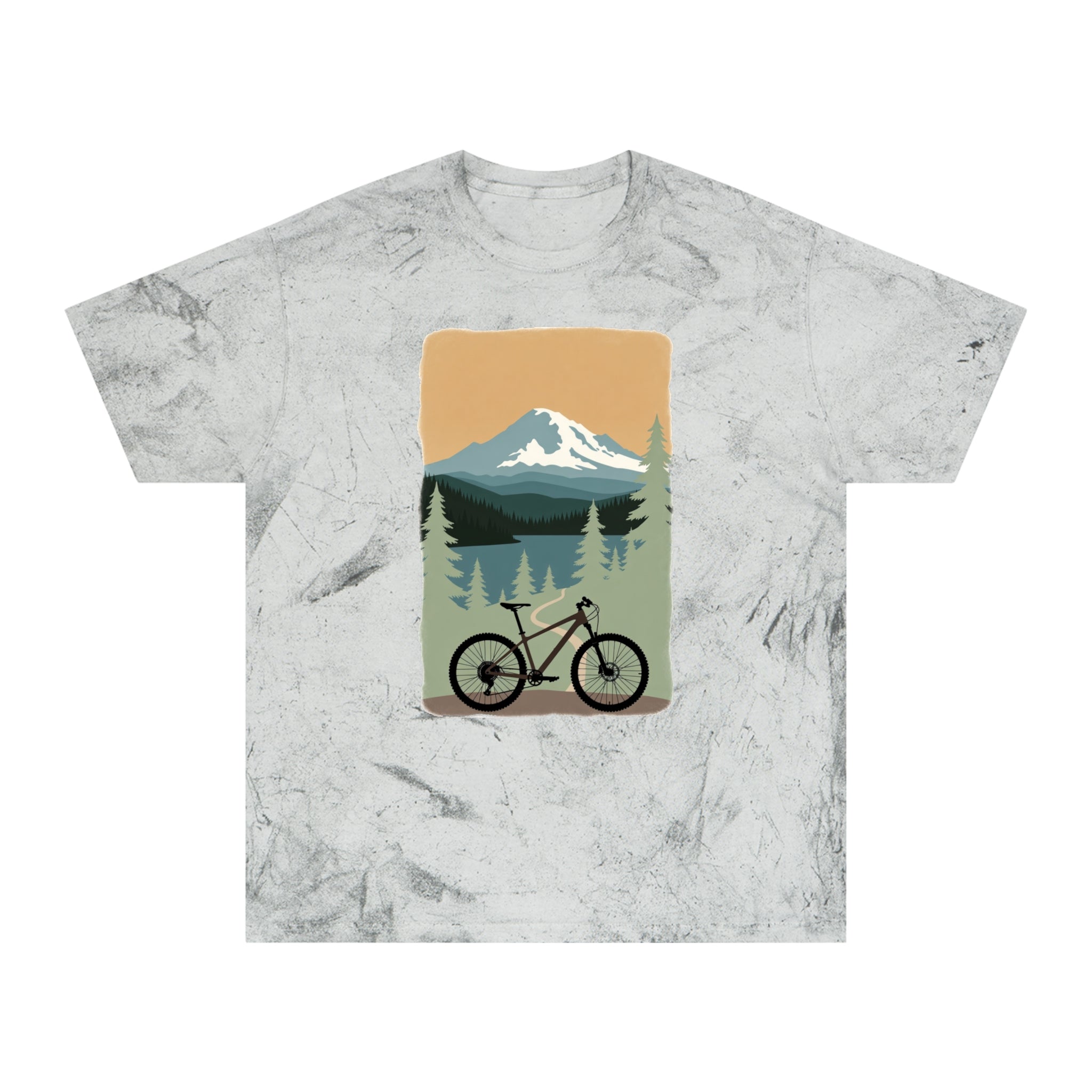 Tie-Dye Retro Mountain T-Shirt — Color Blast Outdoor Vibe