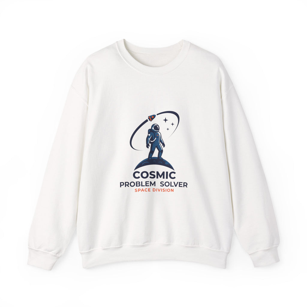 Cosmic Problem Solver Crewneck, Space Astronaut Mission Patch, science nerd