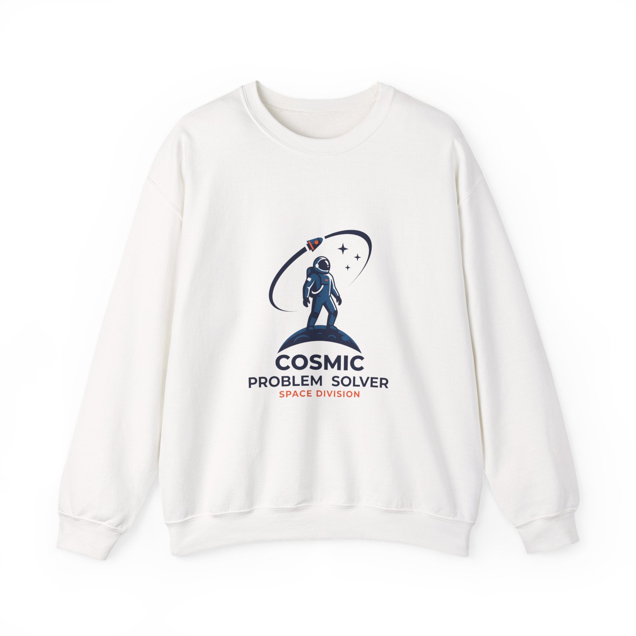 Cosmic Problem Solver Crewneck, Space Astronaut Mission Patch, science nerd