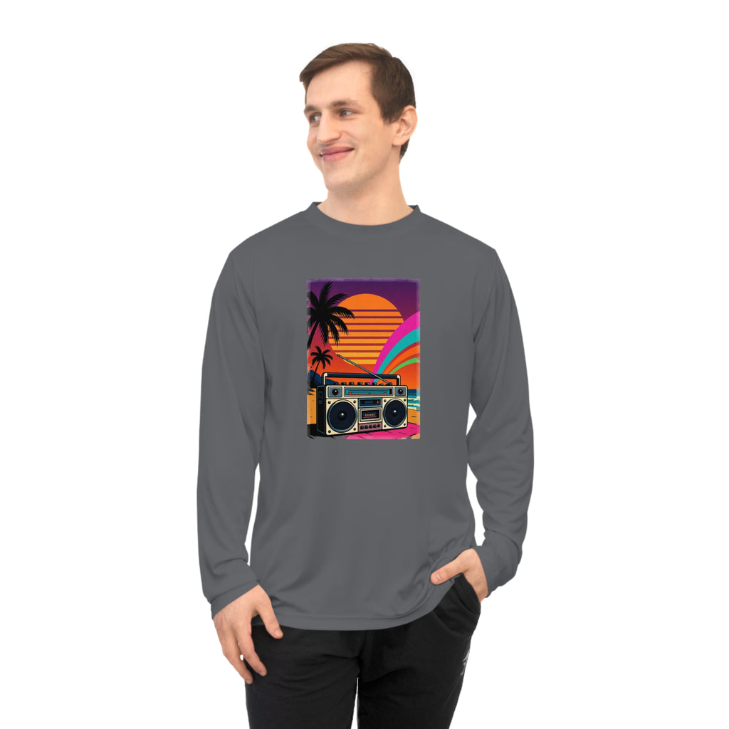 Retro Beach Boombox Long Sleeve