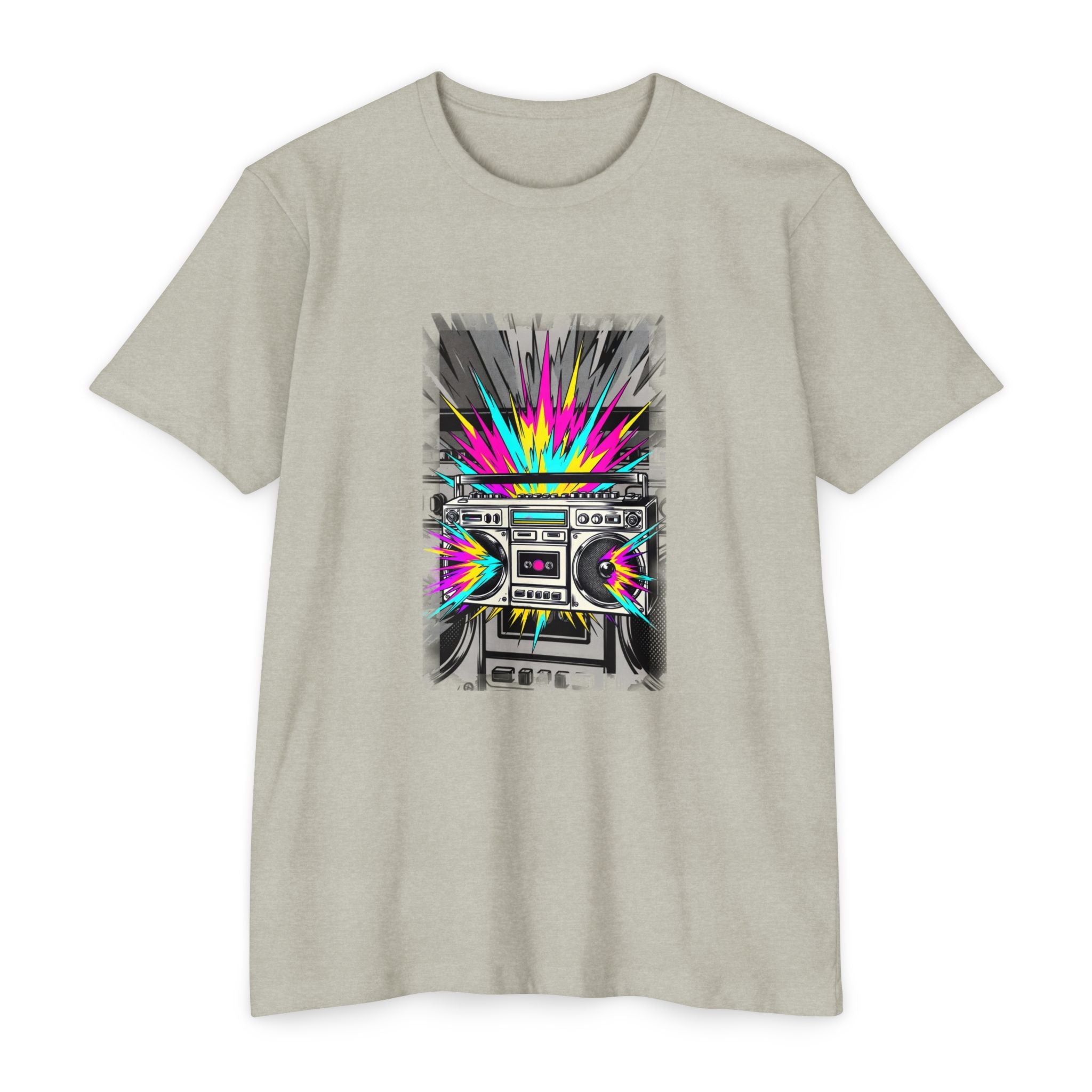 Retro Boombox Explosion T-Shirt