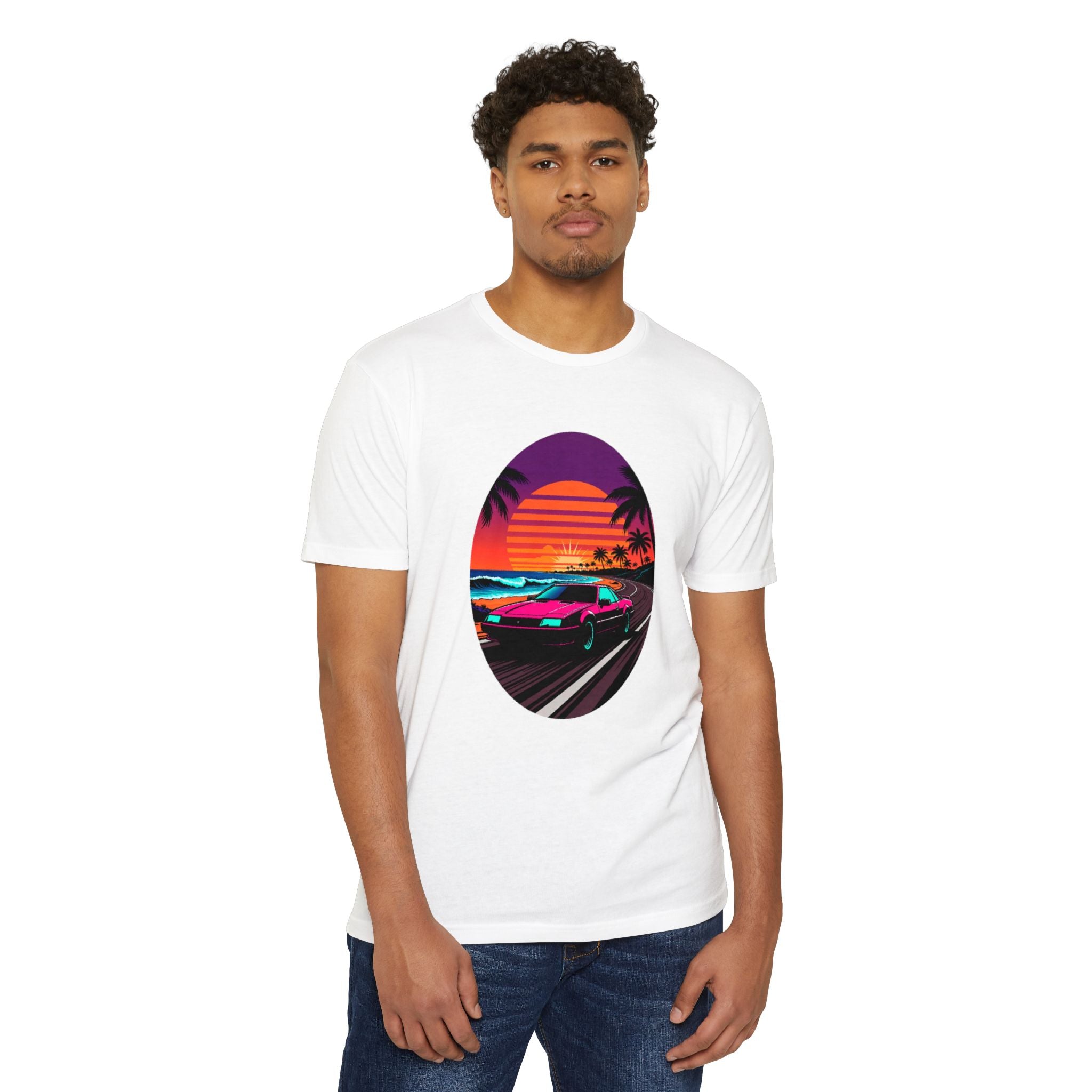 Retro Sunset Racer T-Shirt