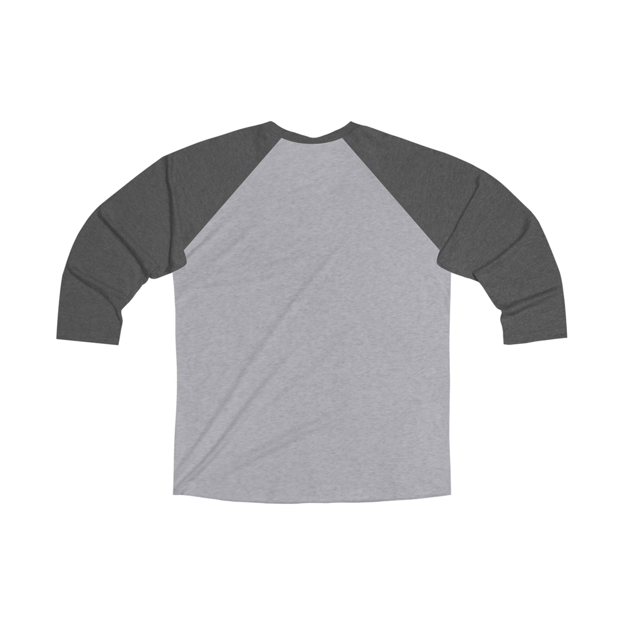 Mountain Forest Raglan Tee — Scenic Pine Trees & Snowcapped Peak 3/4 Sleeve
