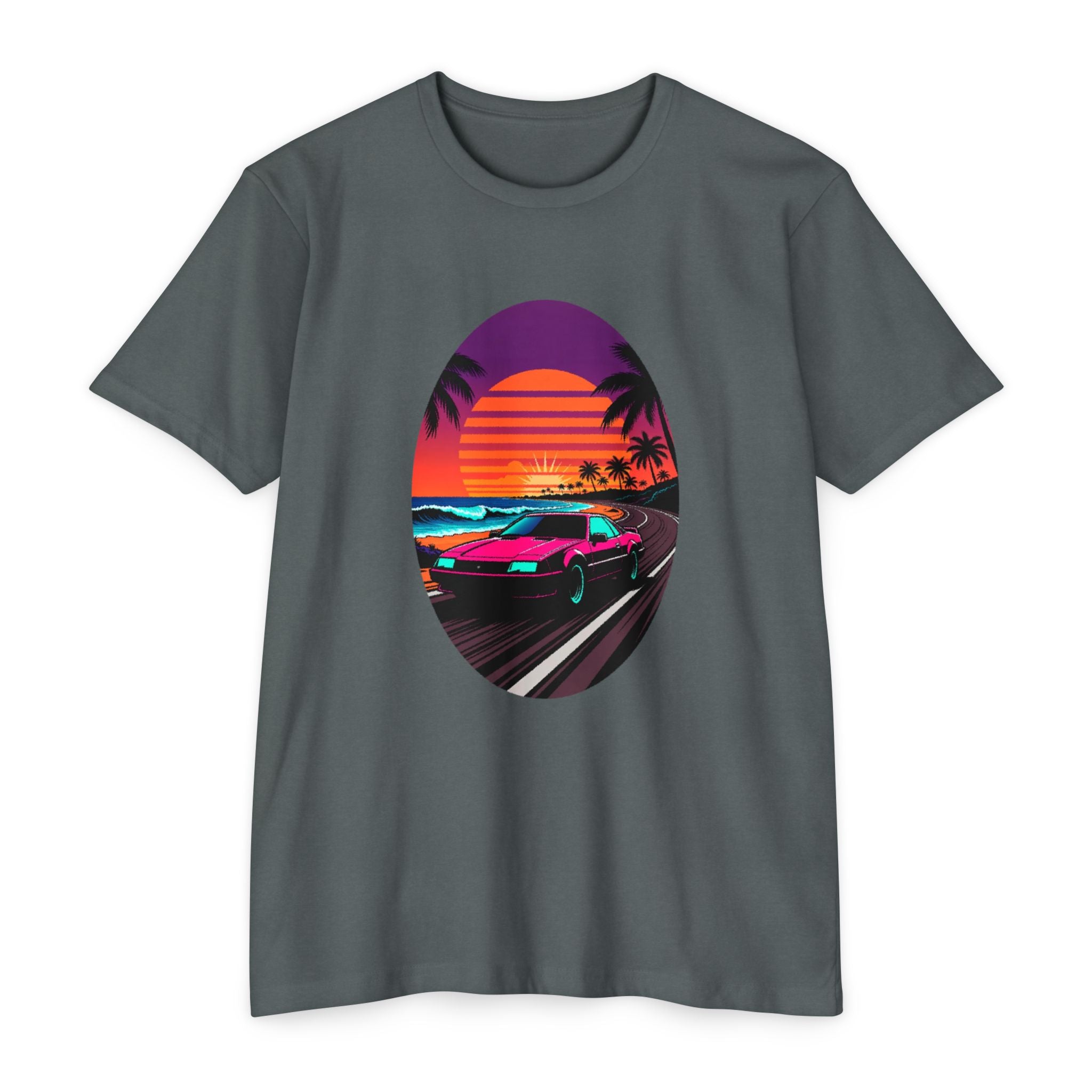 Retro Sunset Racer T-Shirt