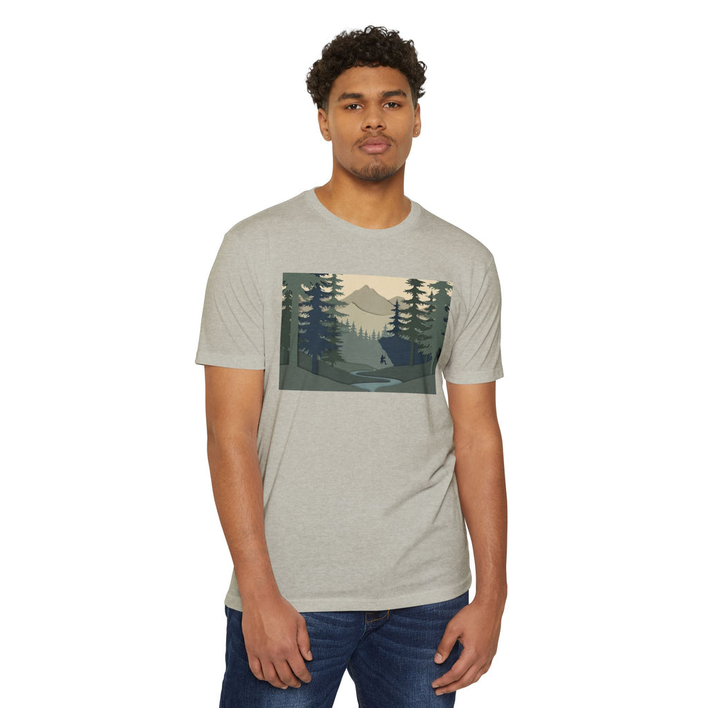 Nature Landscape T-Shirt — Forest Mountain Scenic Tee