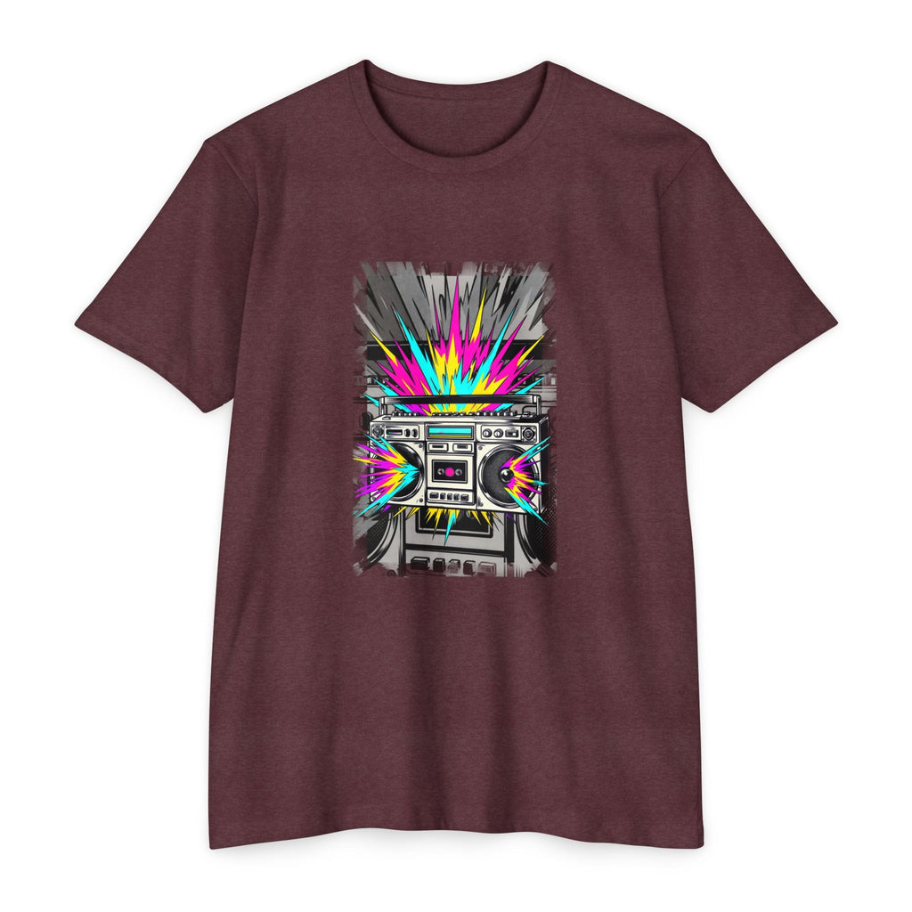 Retro Boombox Explosion T-Shirt
