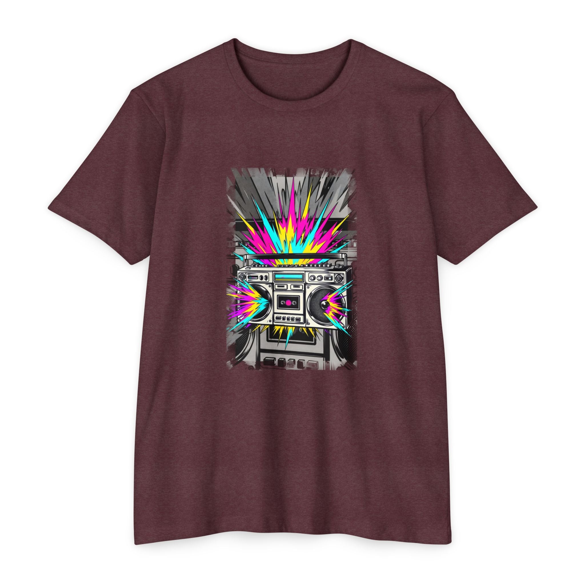 Retro Boombox Explosion T-Shirt