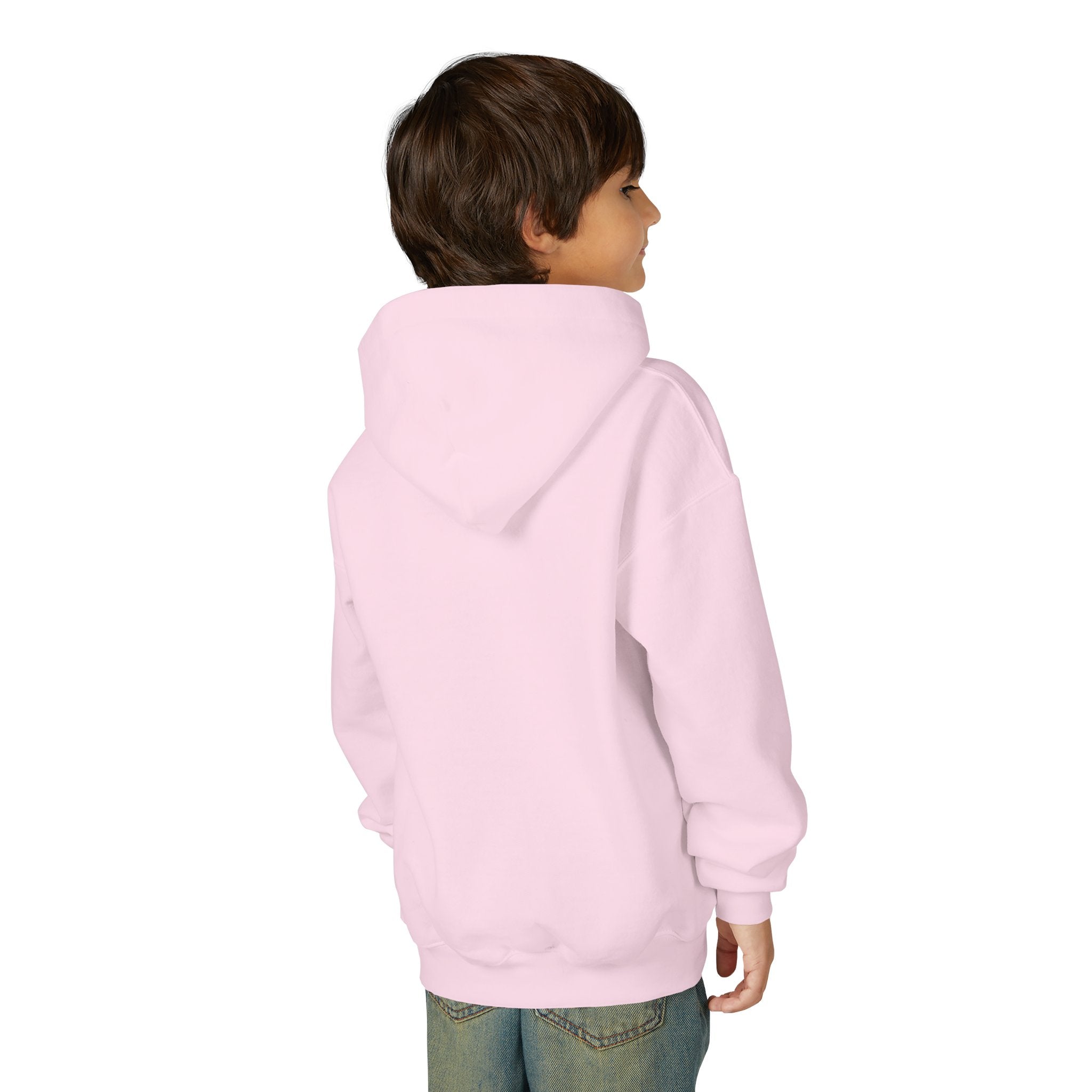 Youth Alien Hoodie – Cute Waving Green Alien Kids Sweatshirt