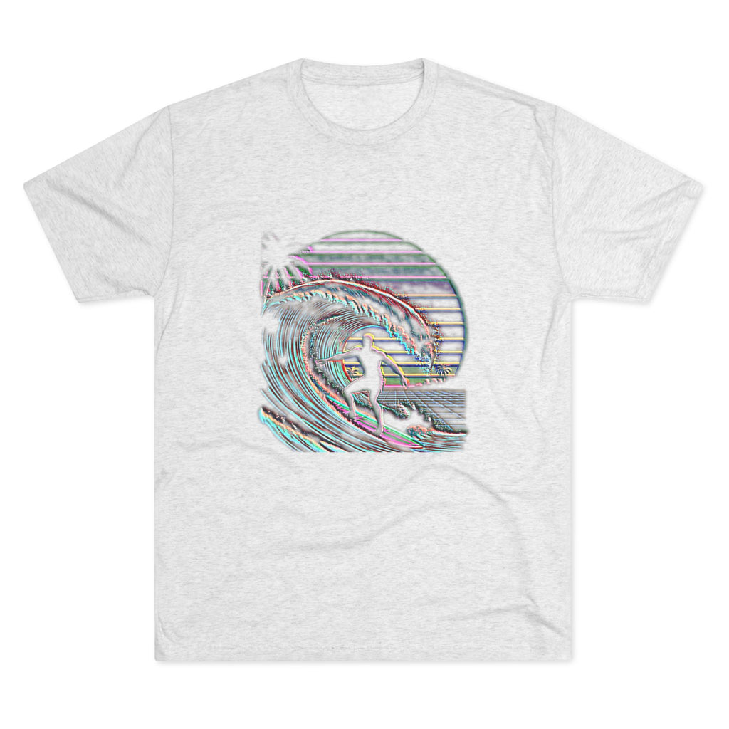 Surf Wave Tee — Retro Vaporwave Sunset Surfing Graphic T-Shirt