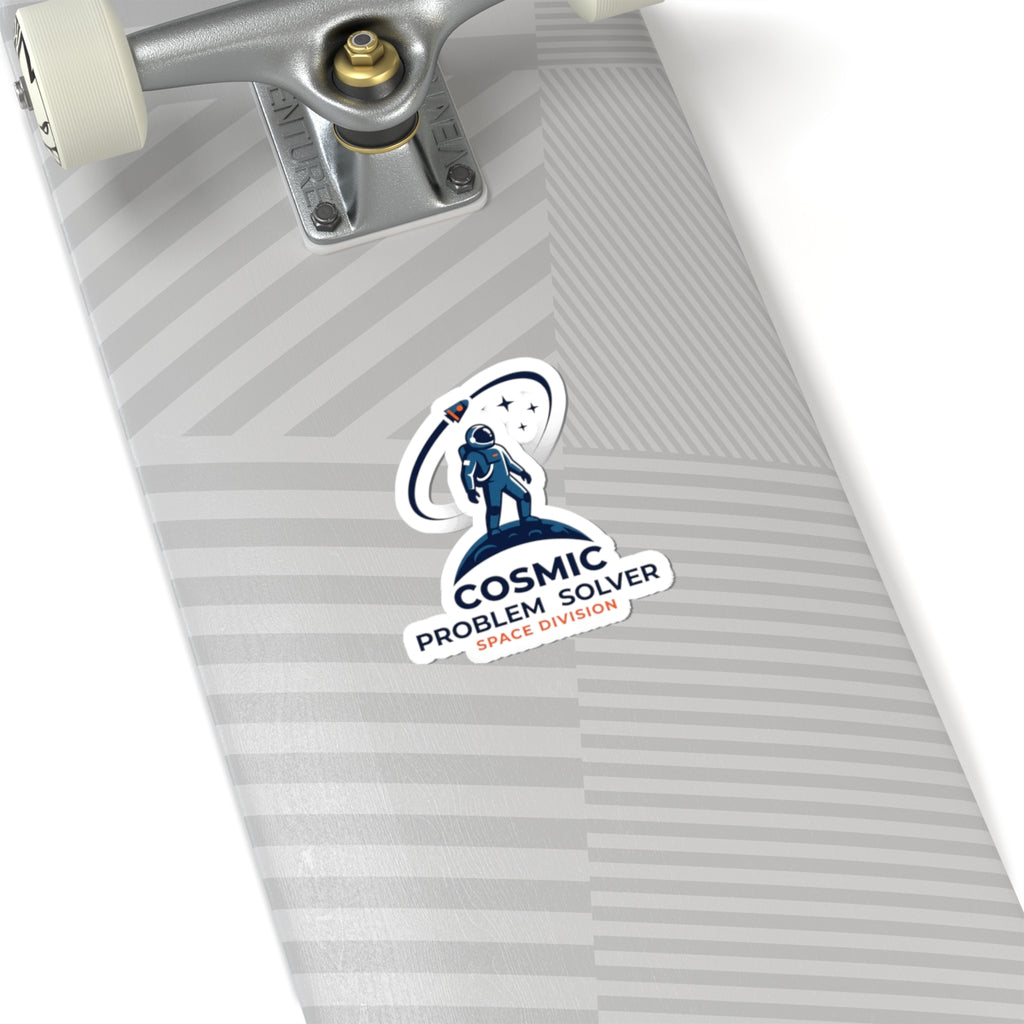 Cosmic Problem Solver Kiss-Cut Stickers | astronaut mission patch, space science
