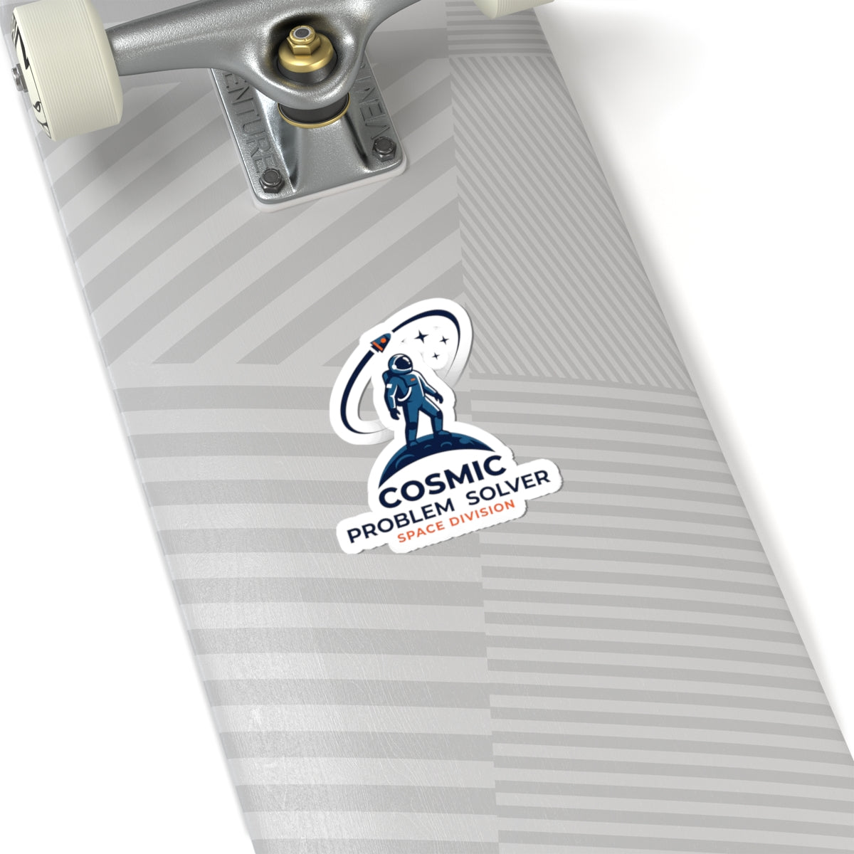Cosmic Problem Solver Kiss-Cut Stickers | astronaut mission patch, space science
