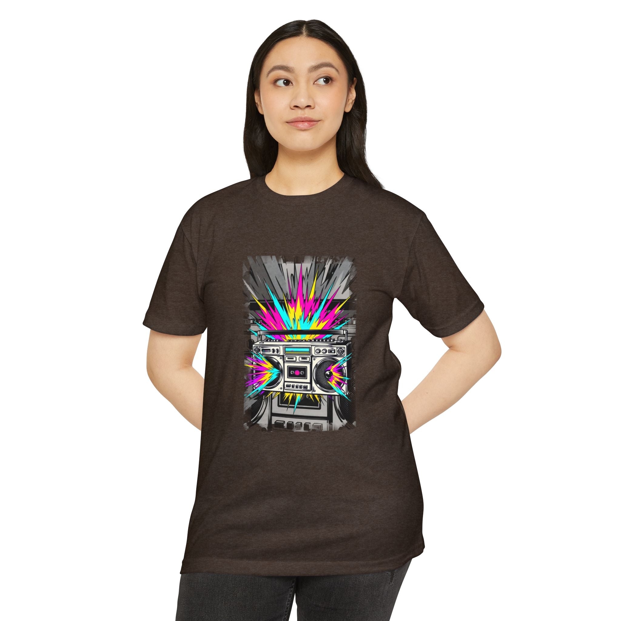 Retro Boombox Explosion T-Shirt