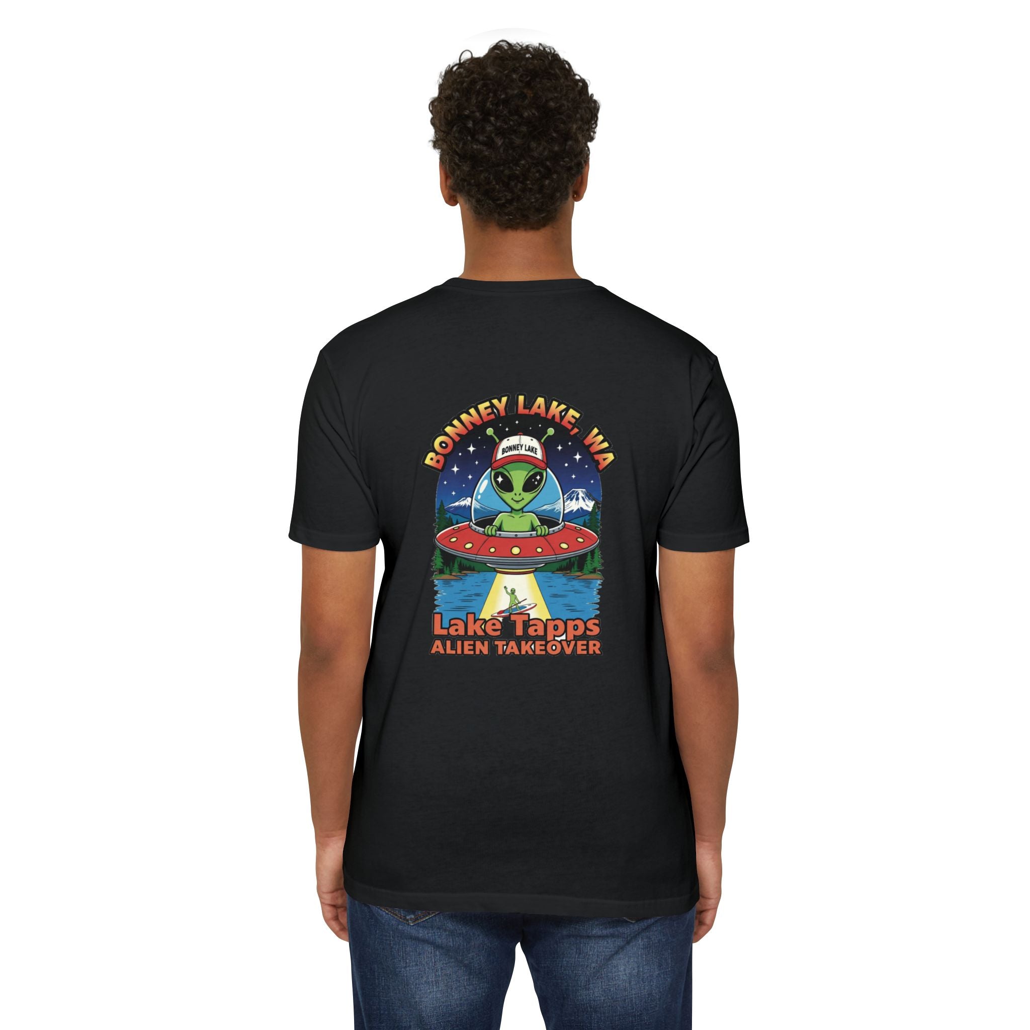 Lake Tapps Alien T-Shirt — 'Bonney Lake, WA' Lake Tapps Alien Takeover Graphic Tee