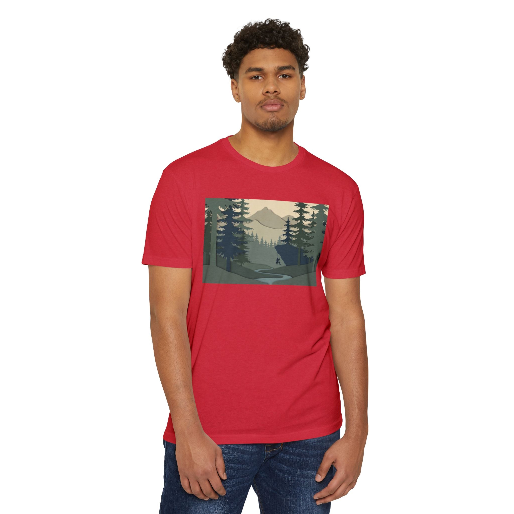 Nature Landscape T-Shirt — Forest Mountain Scenic Tee