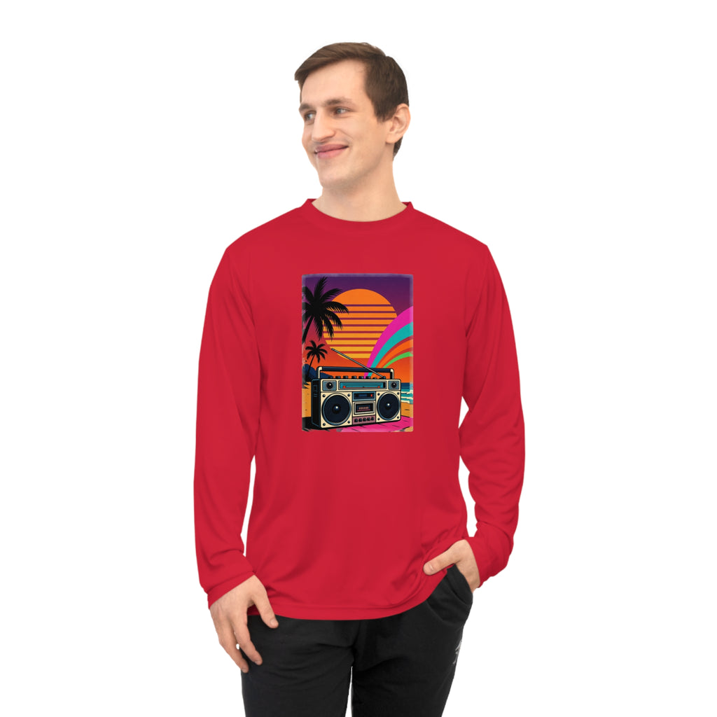 Retro Beach Boombox Long Sleeve