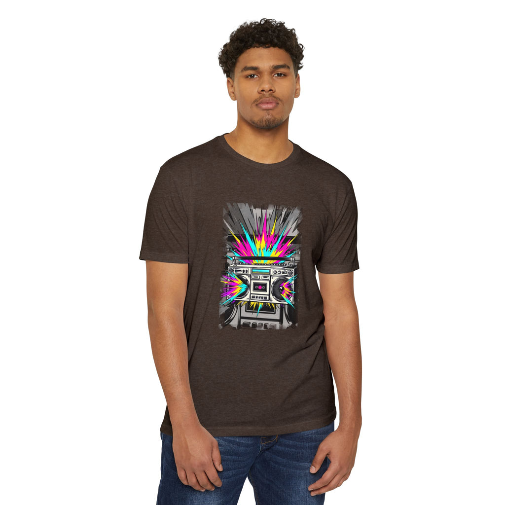 Retro Boombox Explosion T-Shirt