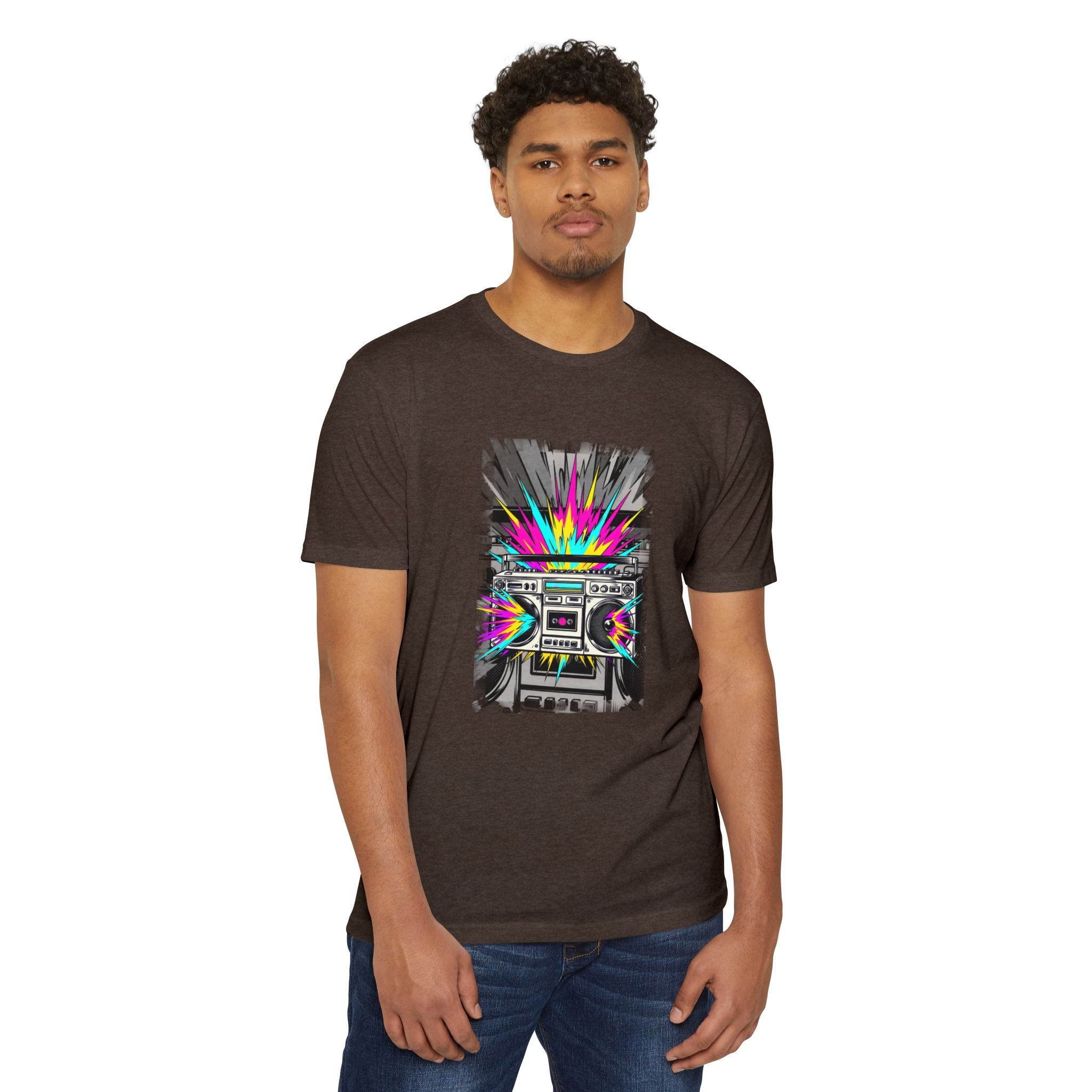 Retro Boombox Explosion T-Shirt