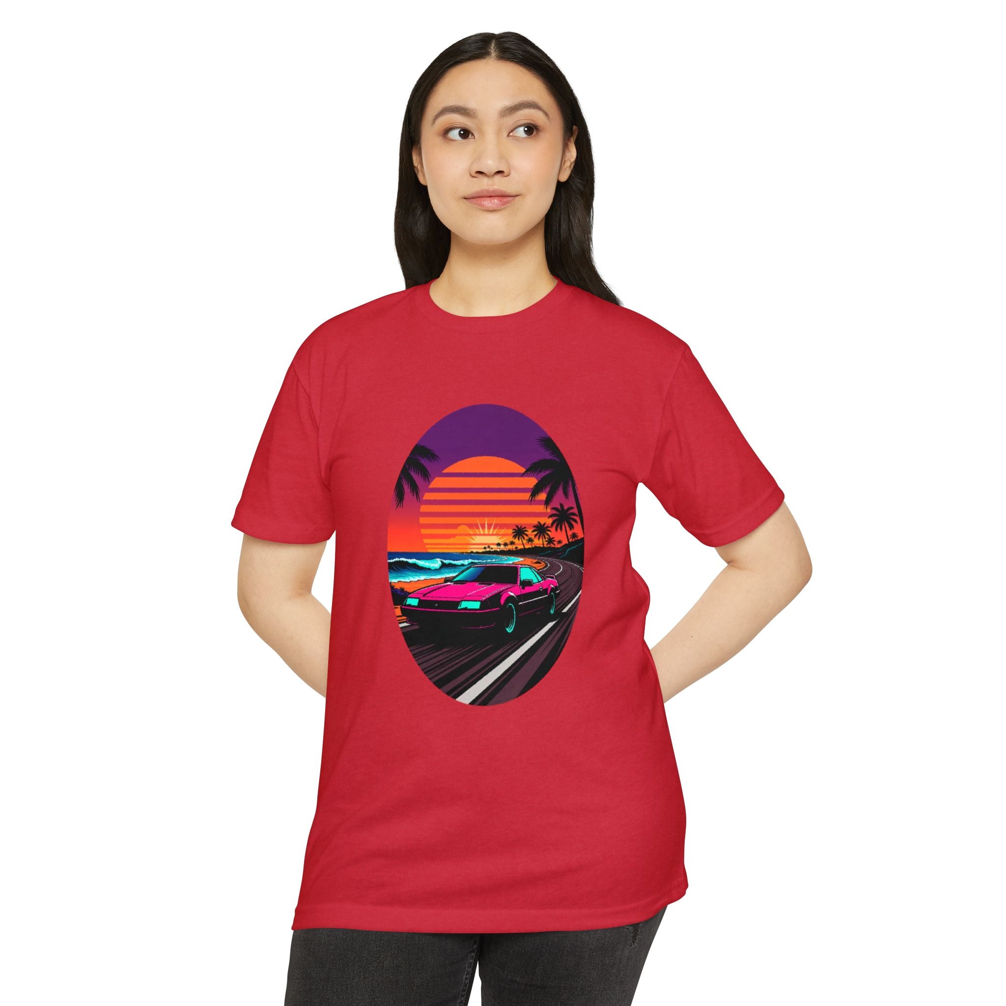 Retro Sunset Racer T-Shirt