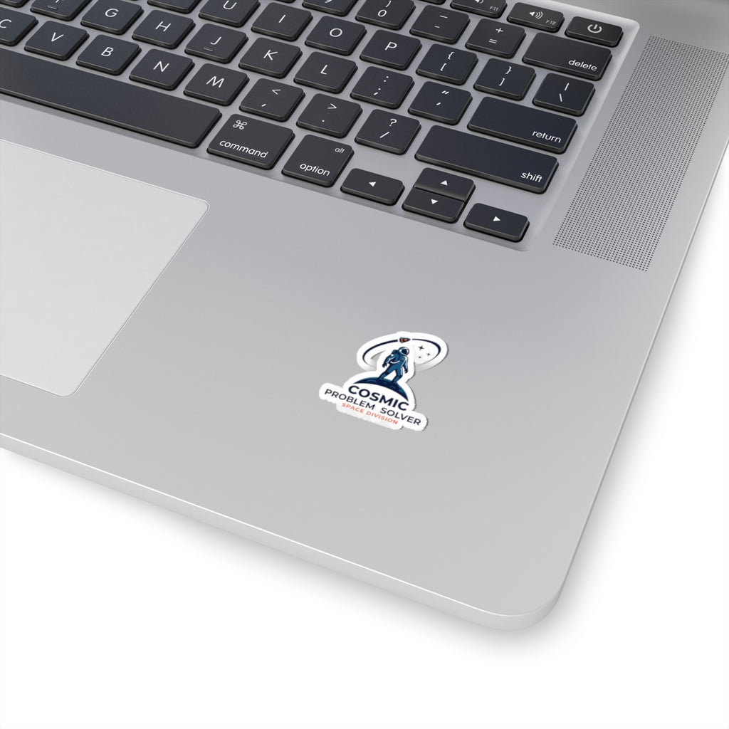 Cosmic Problem Solver Kiss-Cut Stickers | astronaut mission patch, space science
